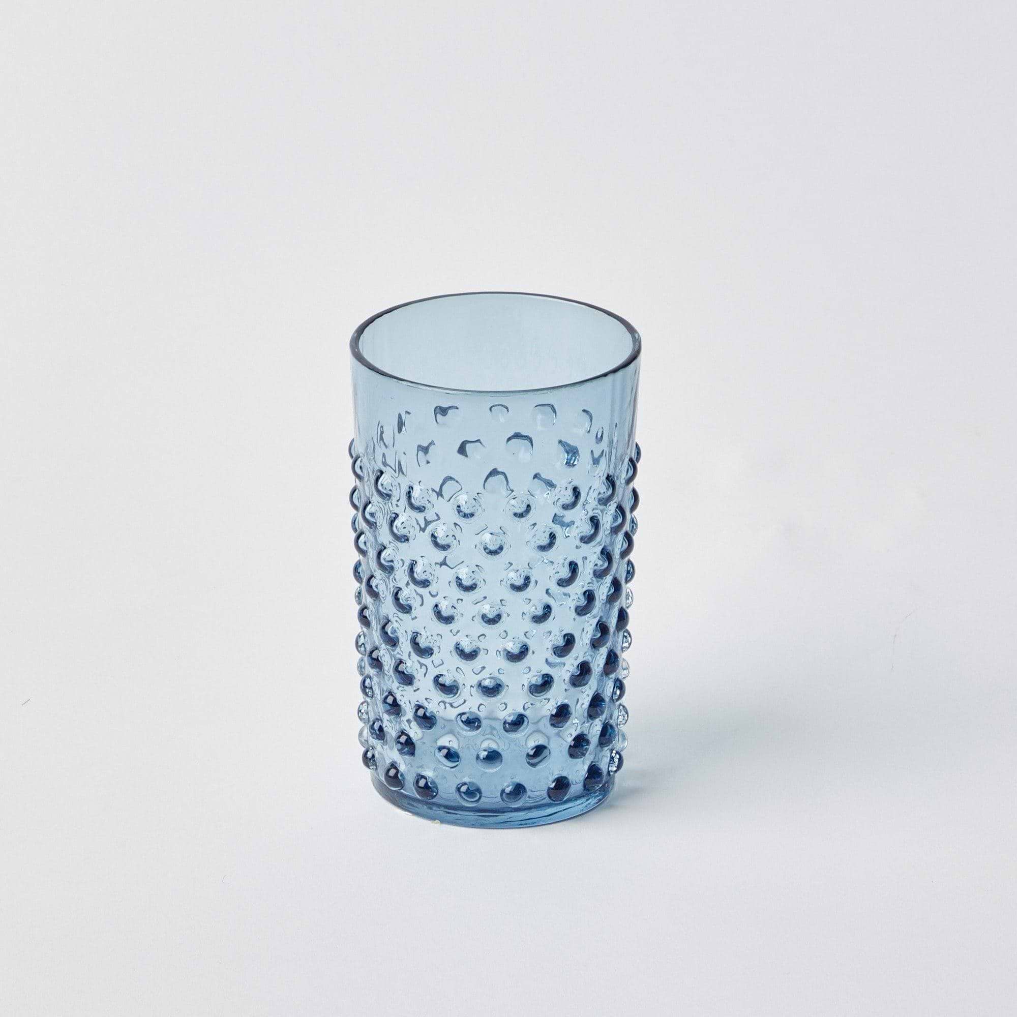 Make your dining and drinking occasions come alive with the beauty of navy glassware using our Set of 6 Hobnail Navy Glasses.