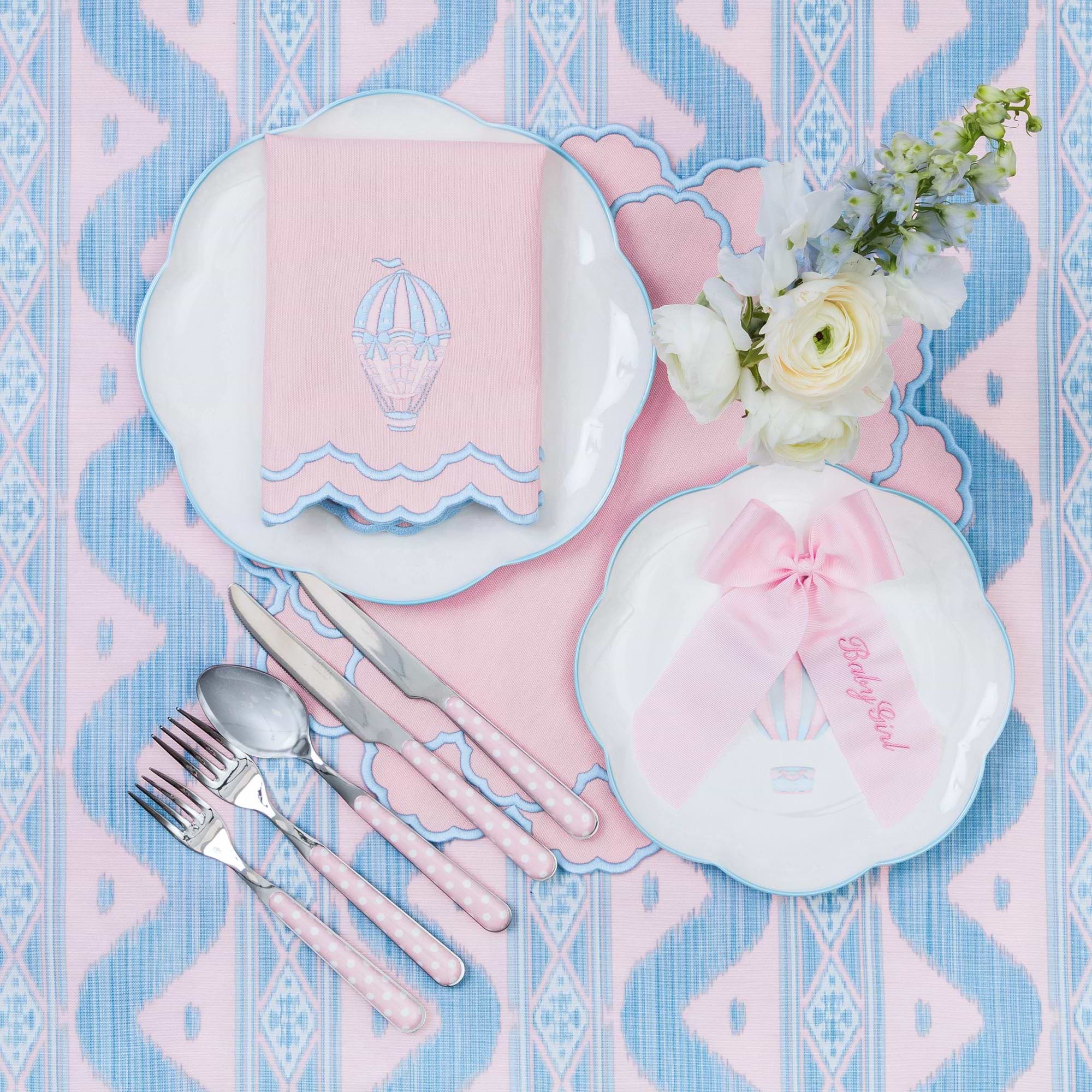Pink Polka Dot Cutlery (5 piece)
