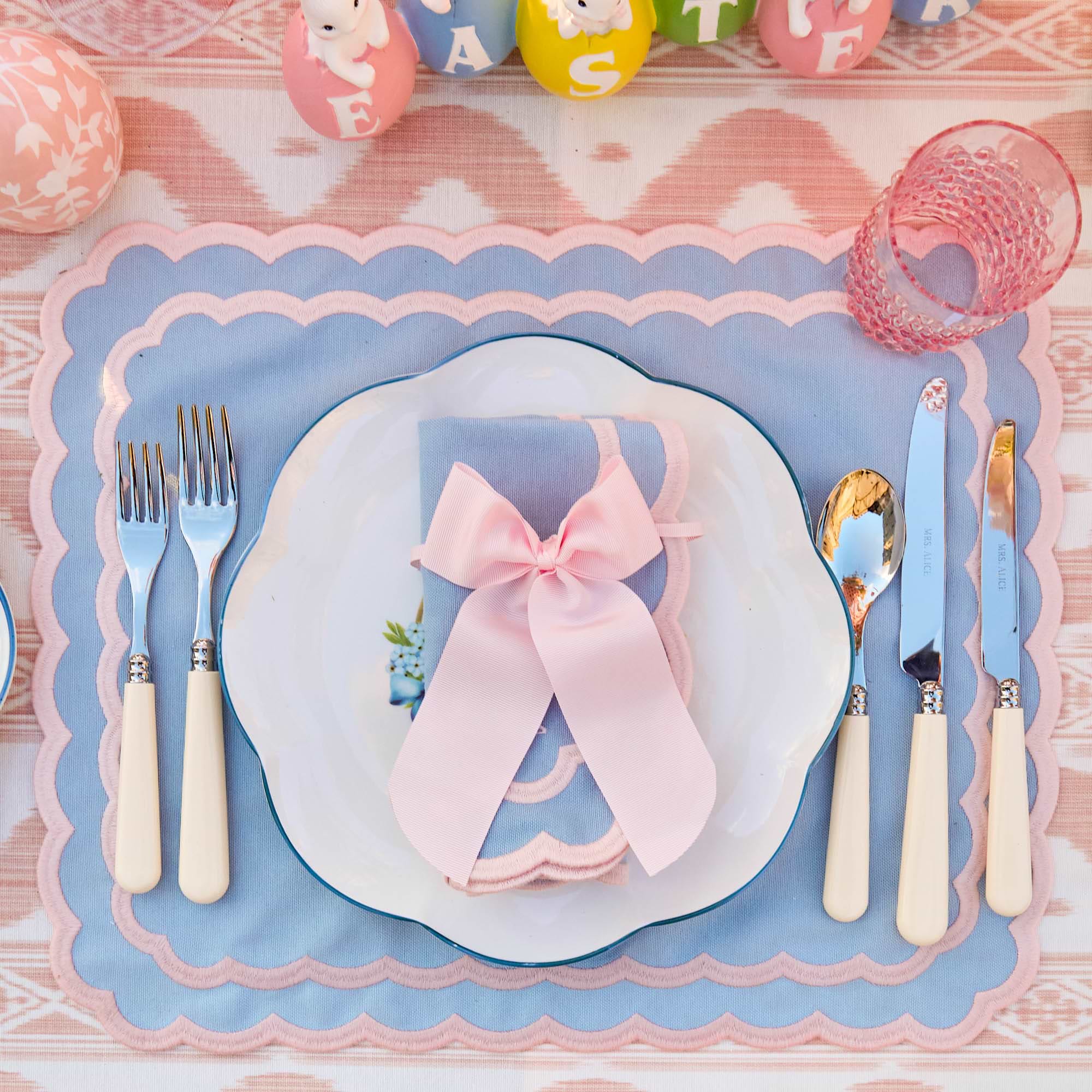 Pink Personalisable Grosgrain Bow