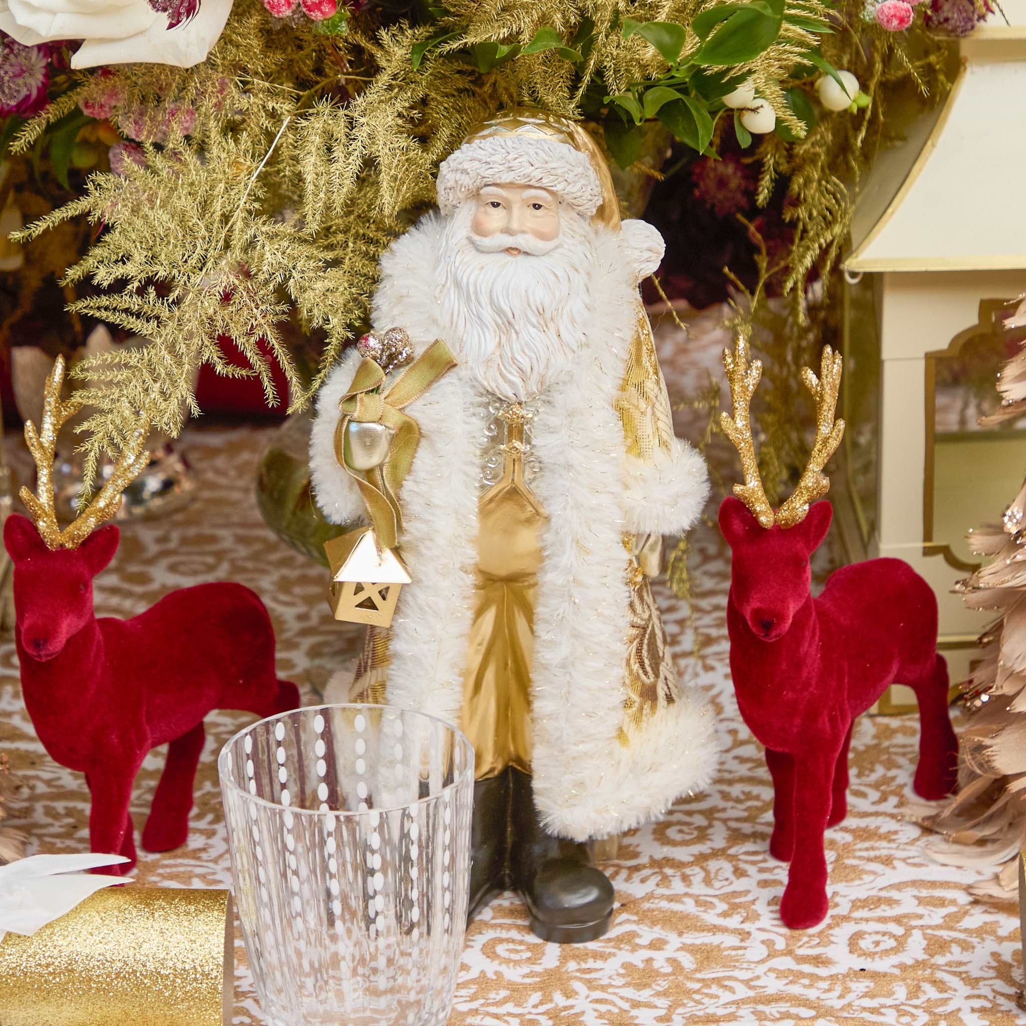 その他 Golden Christmas selfish volume 03.5 Gold Father Christmas Figurine Centrepiece | Mrs. Alice