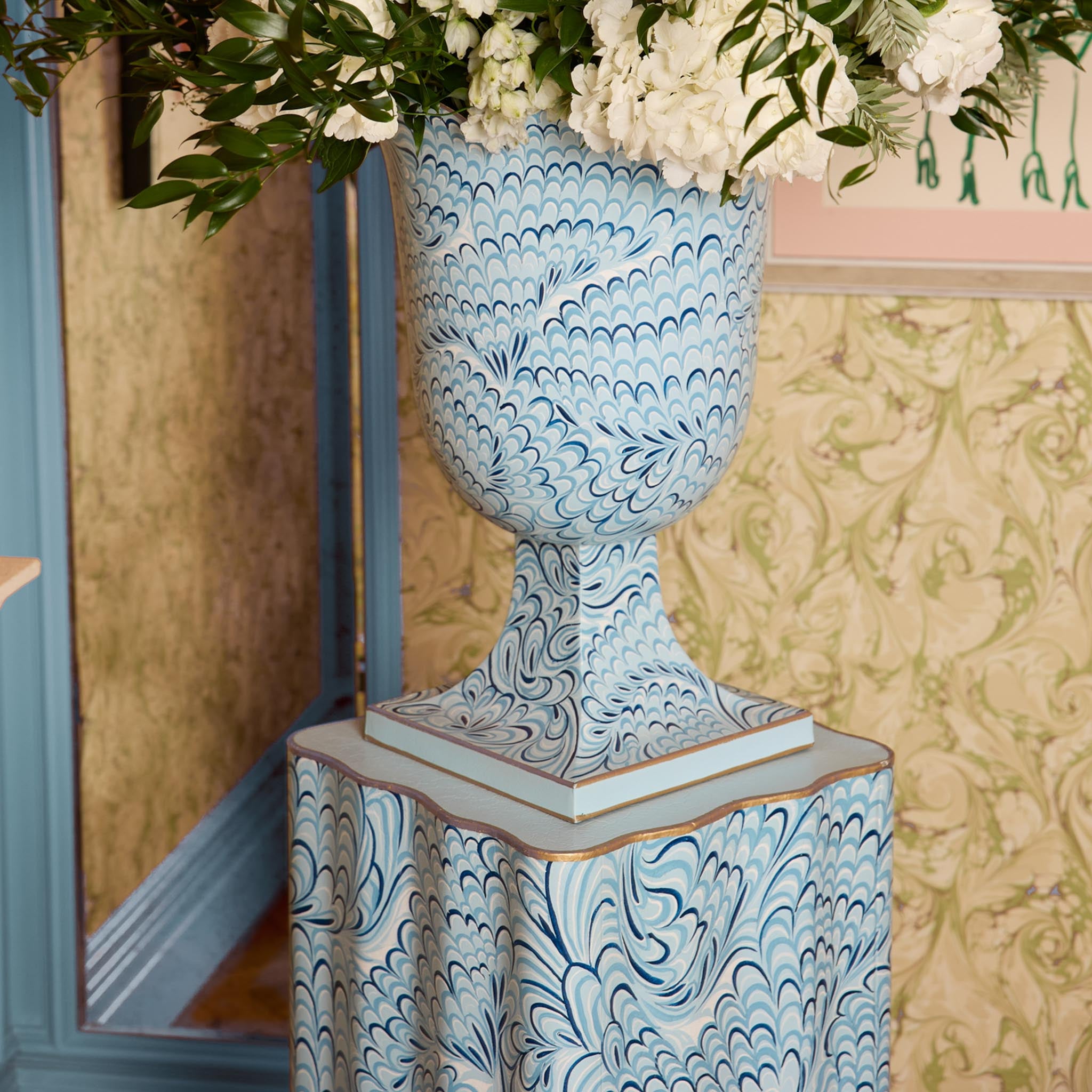 Blue Marble Urn