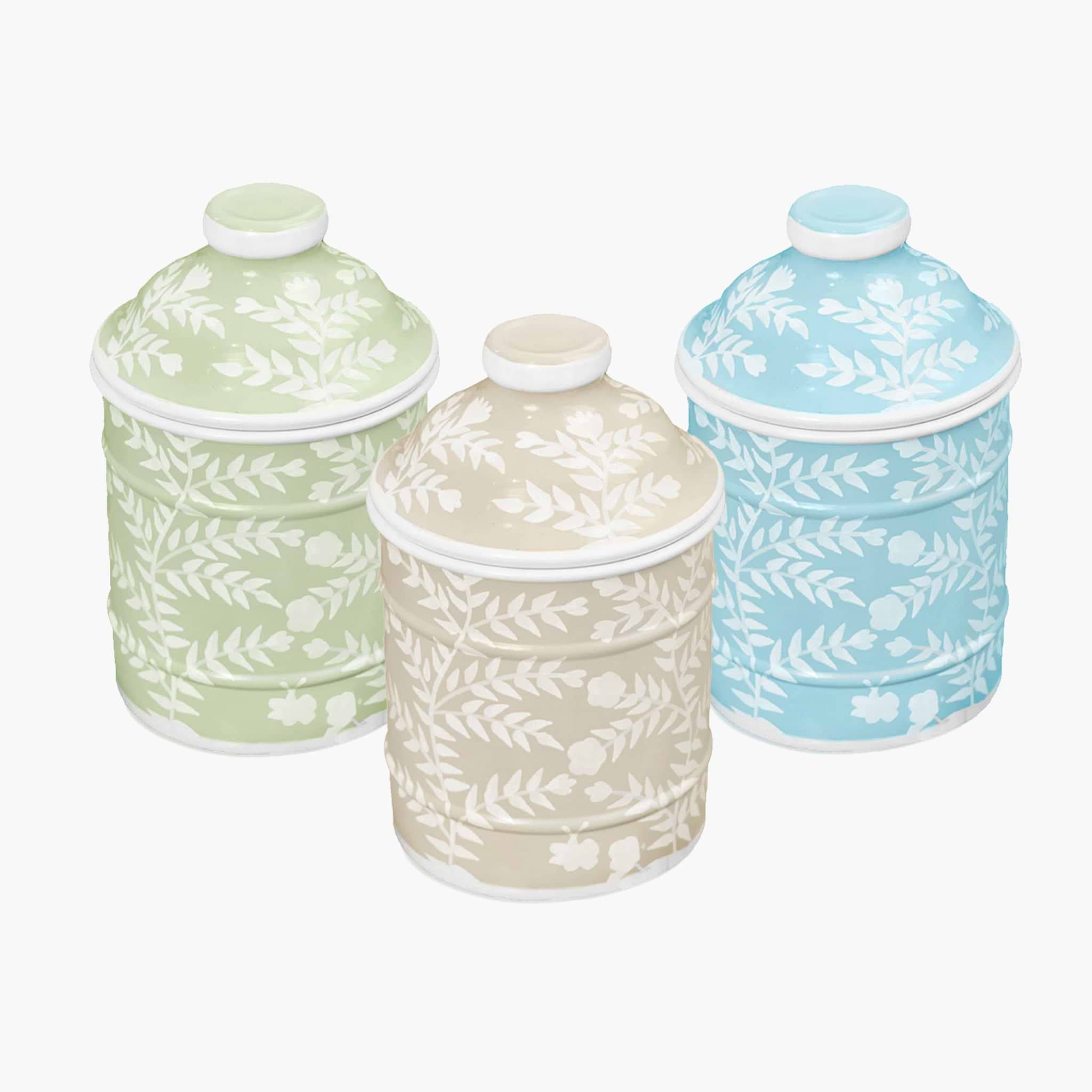 Chinoiserie Canisters (Set of 3)