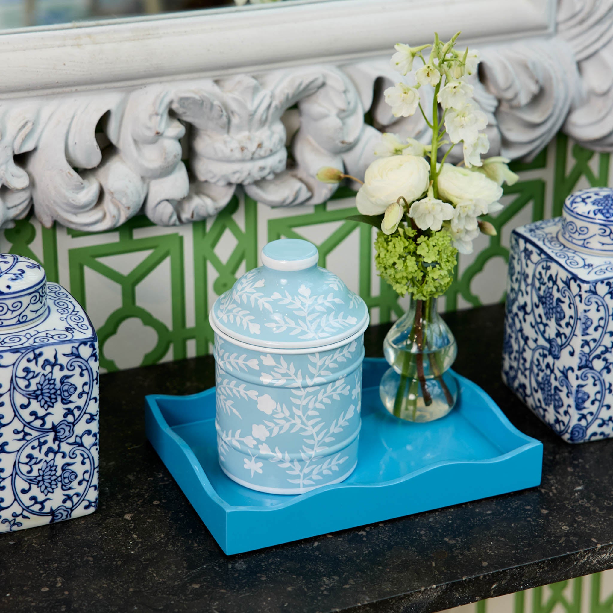 Blue Chinoiserie Canister