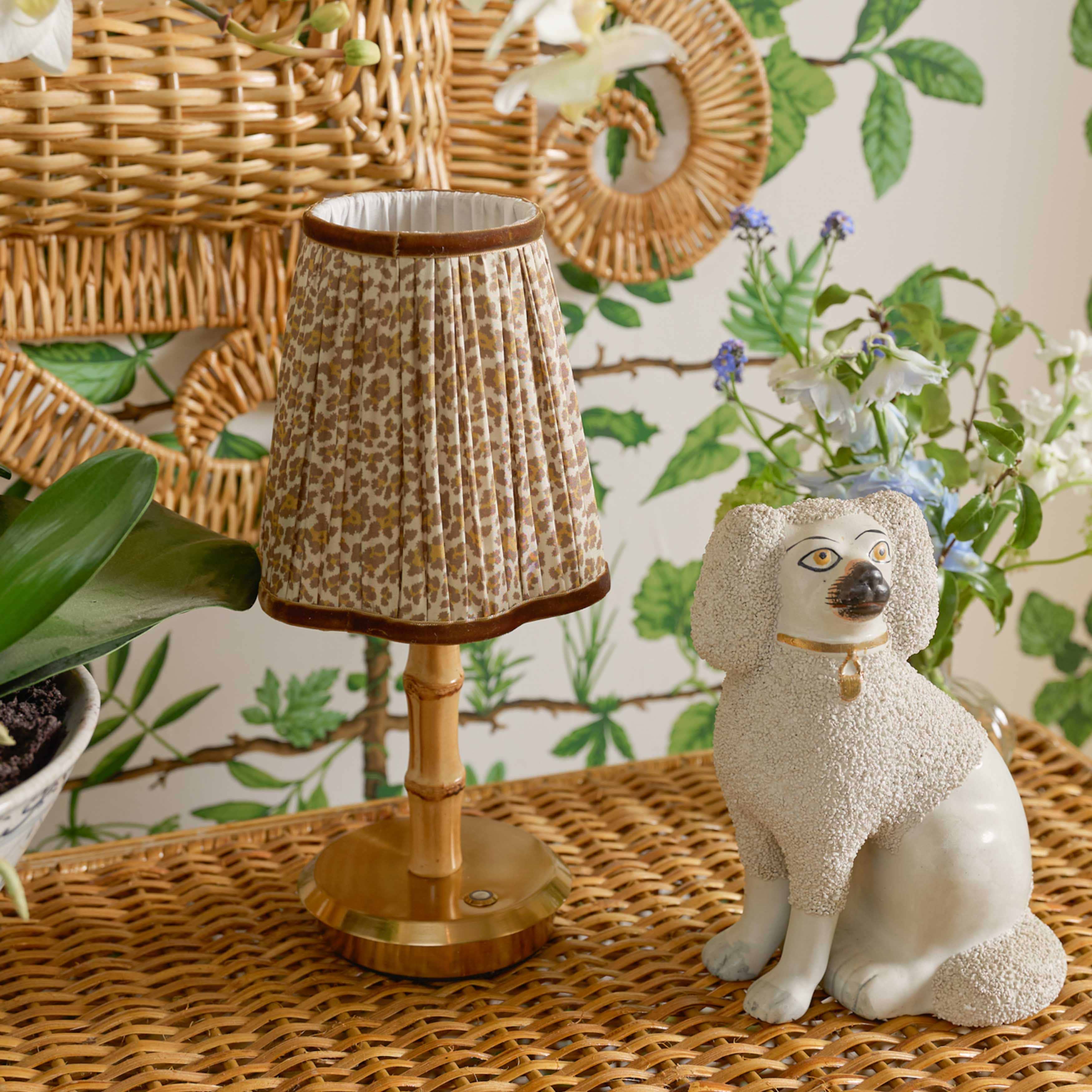 Natural Leopard Lampshade (14cm)