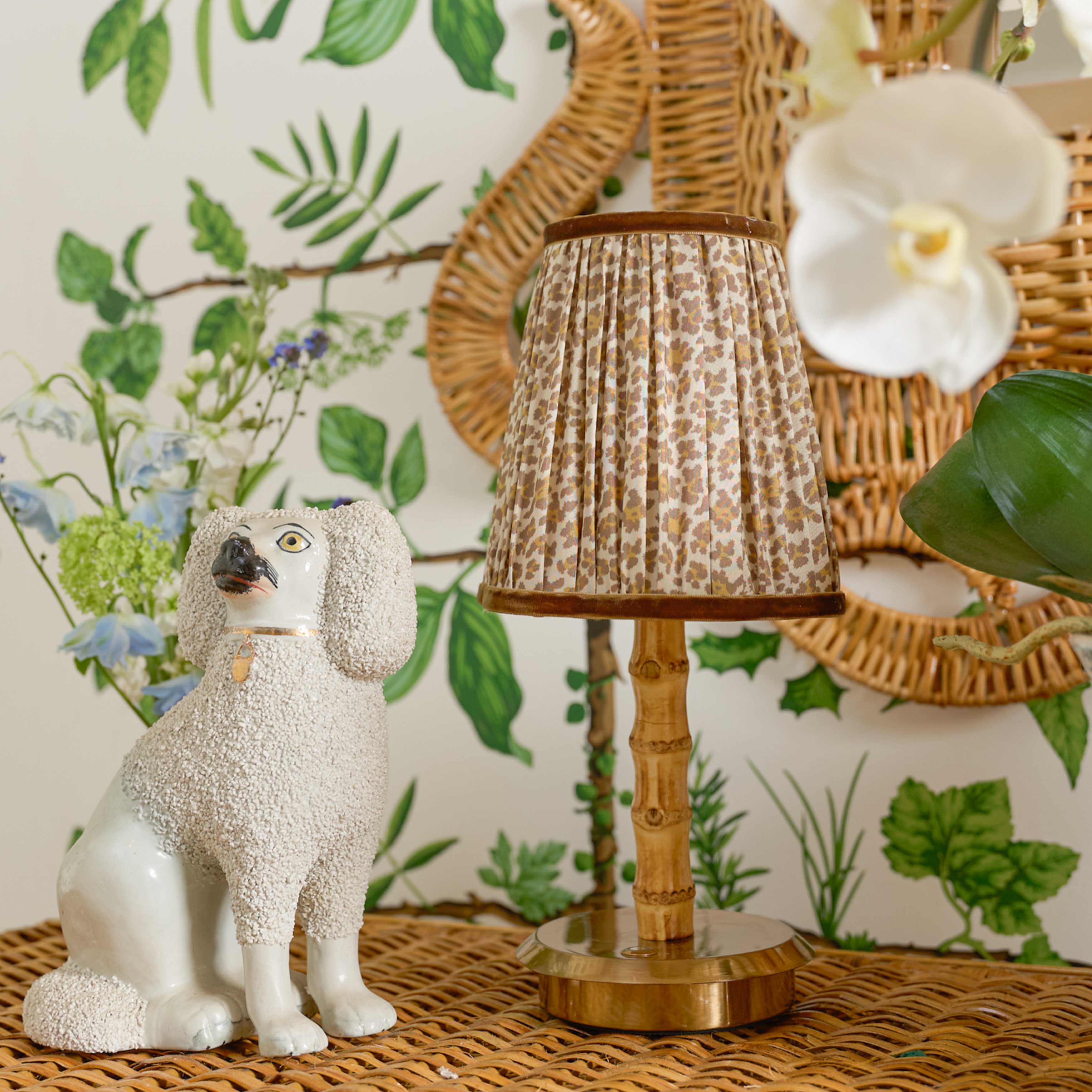 Natural Leopard Lampshade (14cm)