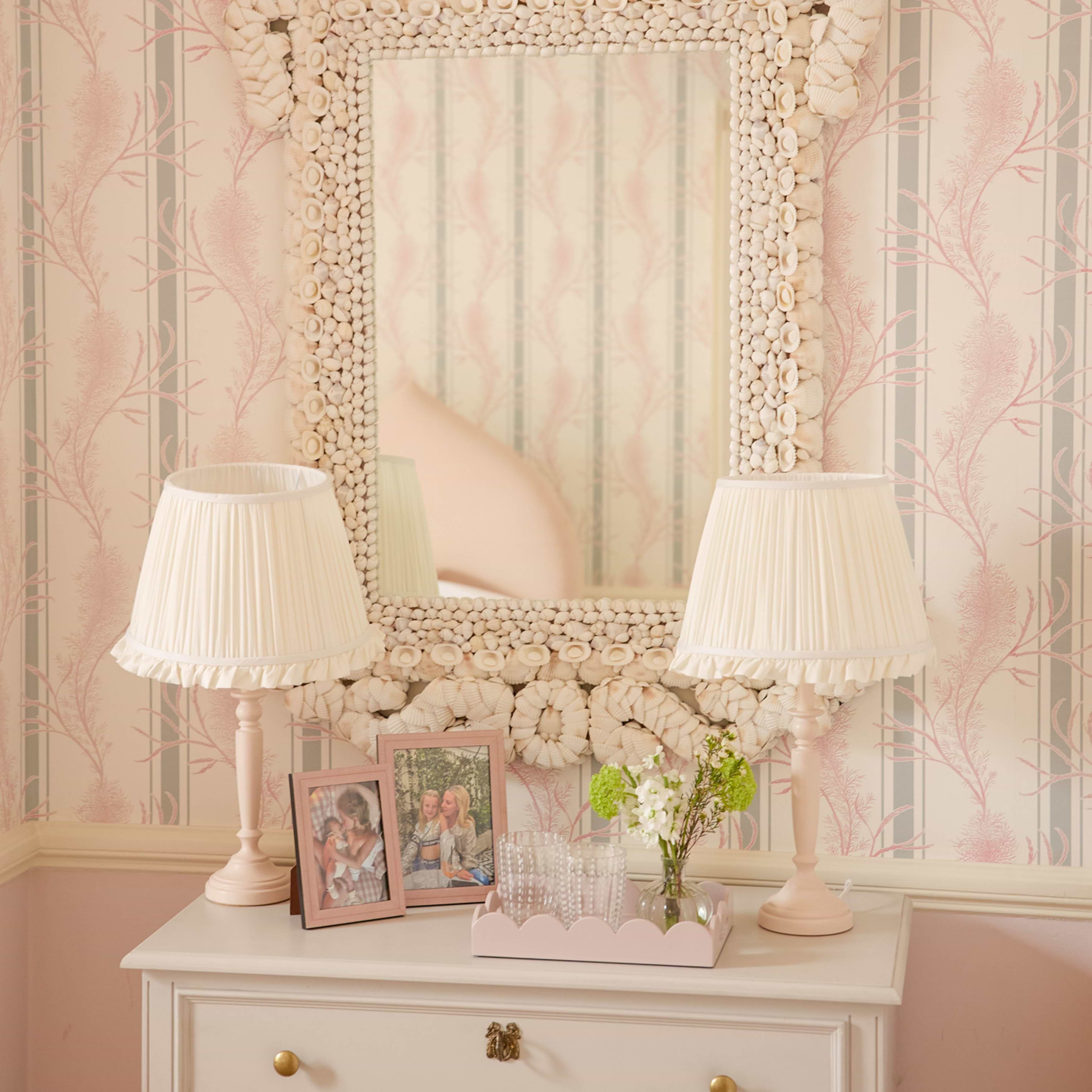 Cream Ruffle Lampshade (30cm)