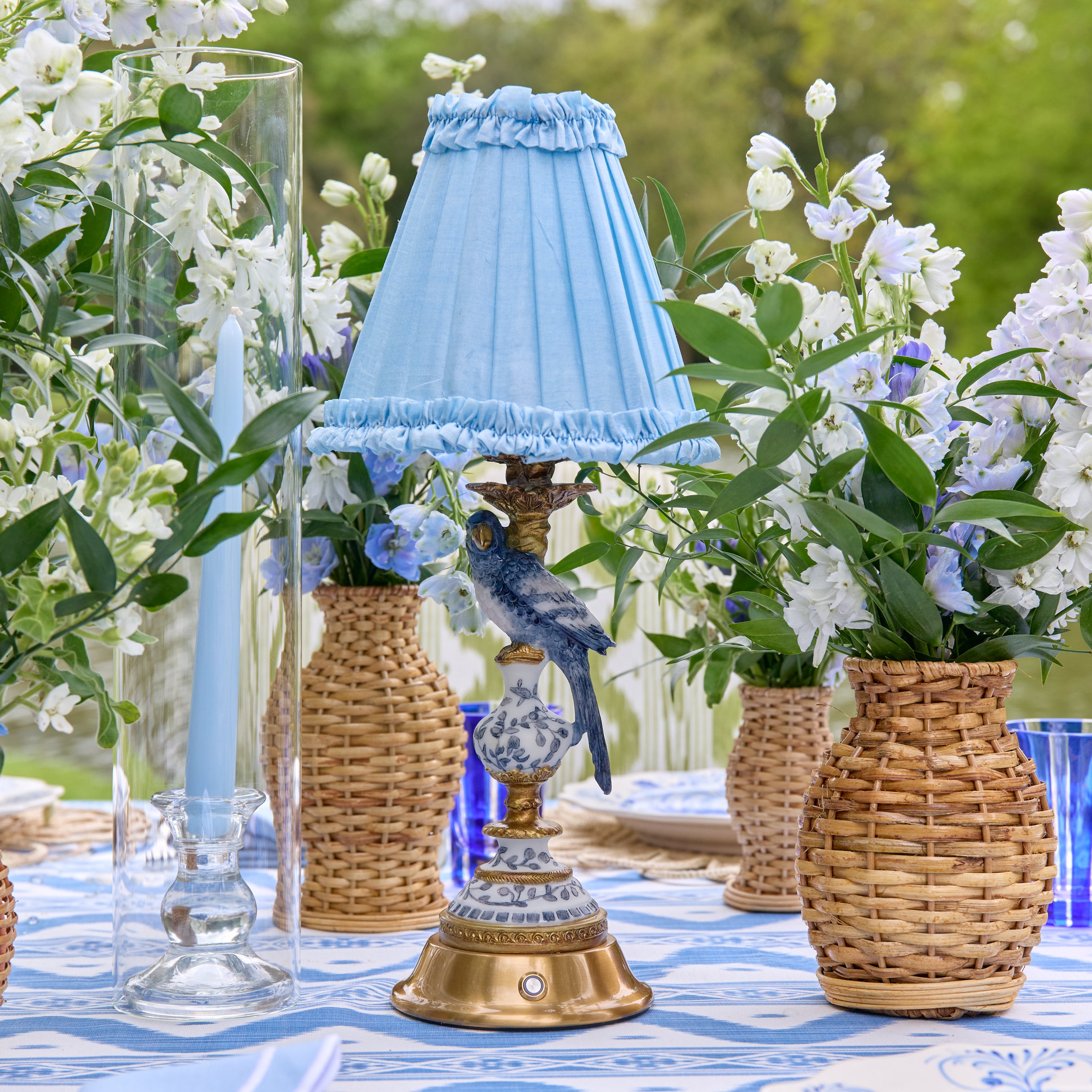 Blue Parrot Rechargeable Lamp