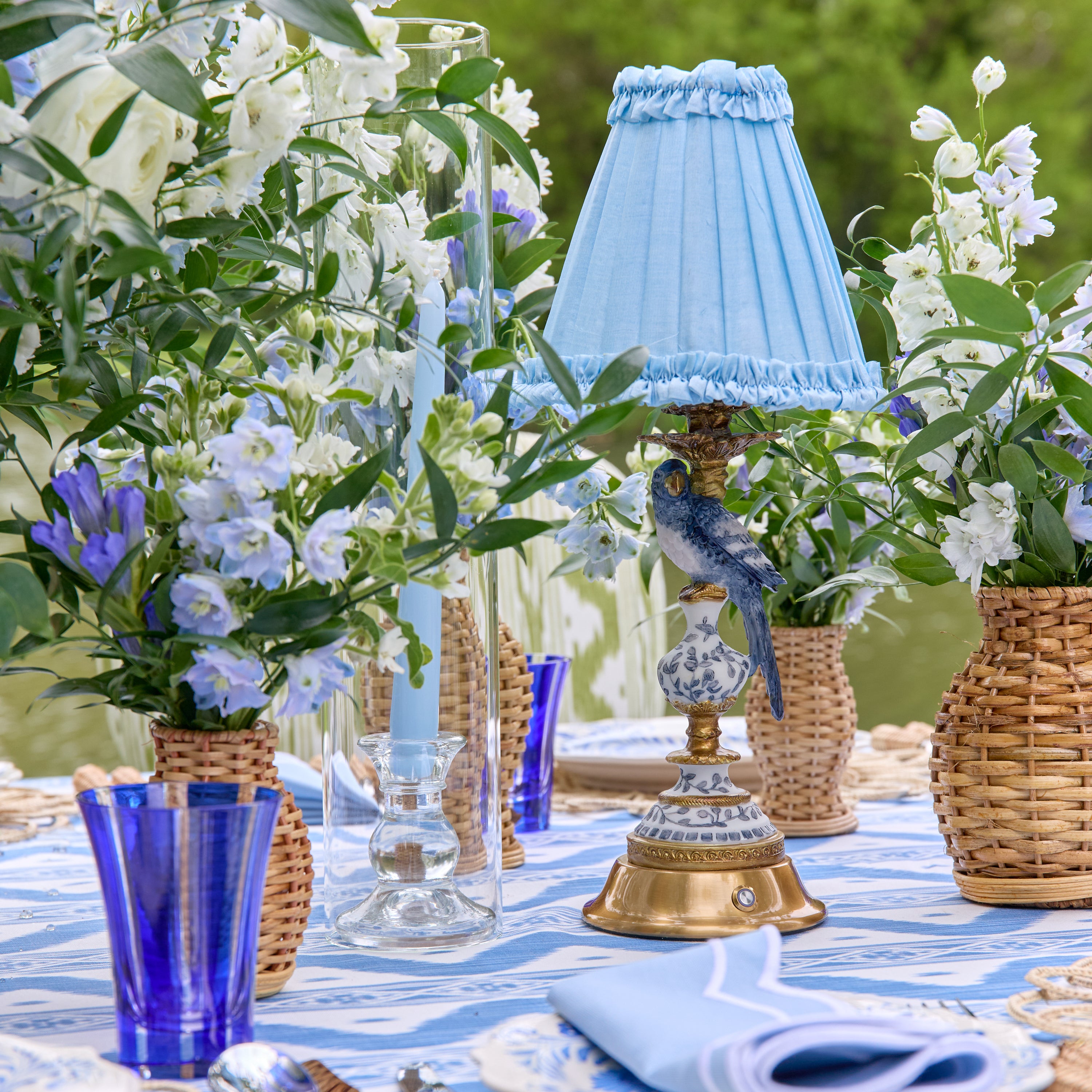 Blue Parrot Rechargeable Lamp