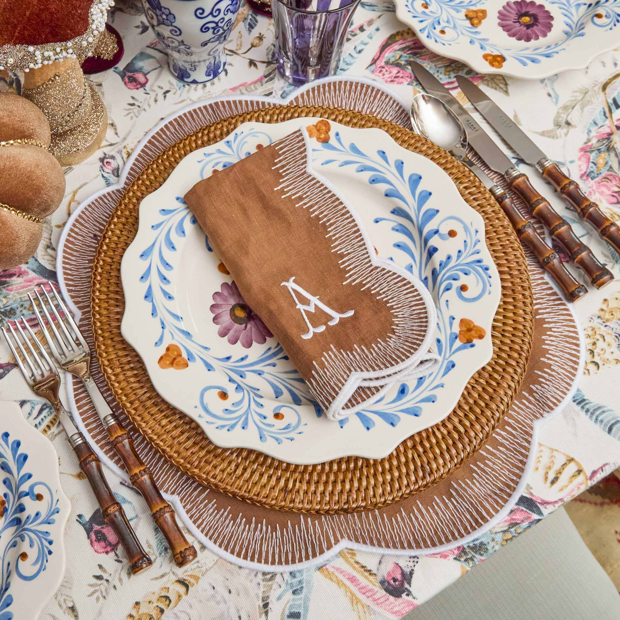 Alathea Caramel Linen Placemats (Set of 4)