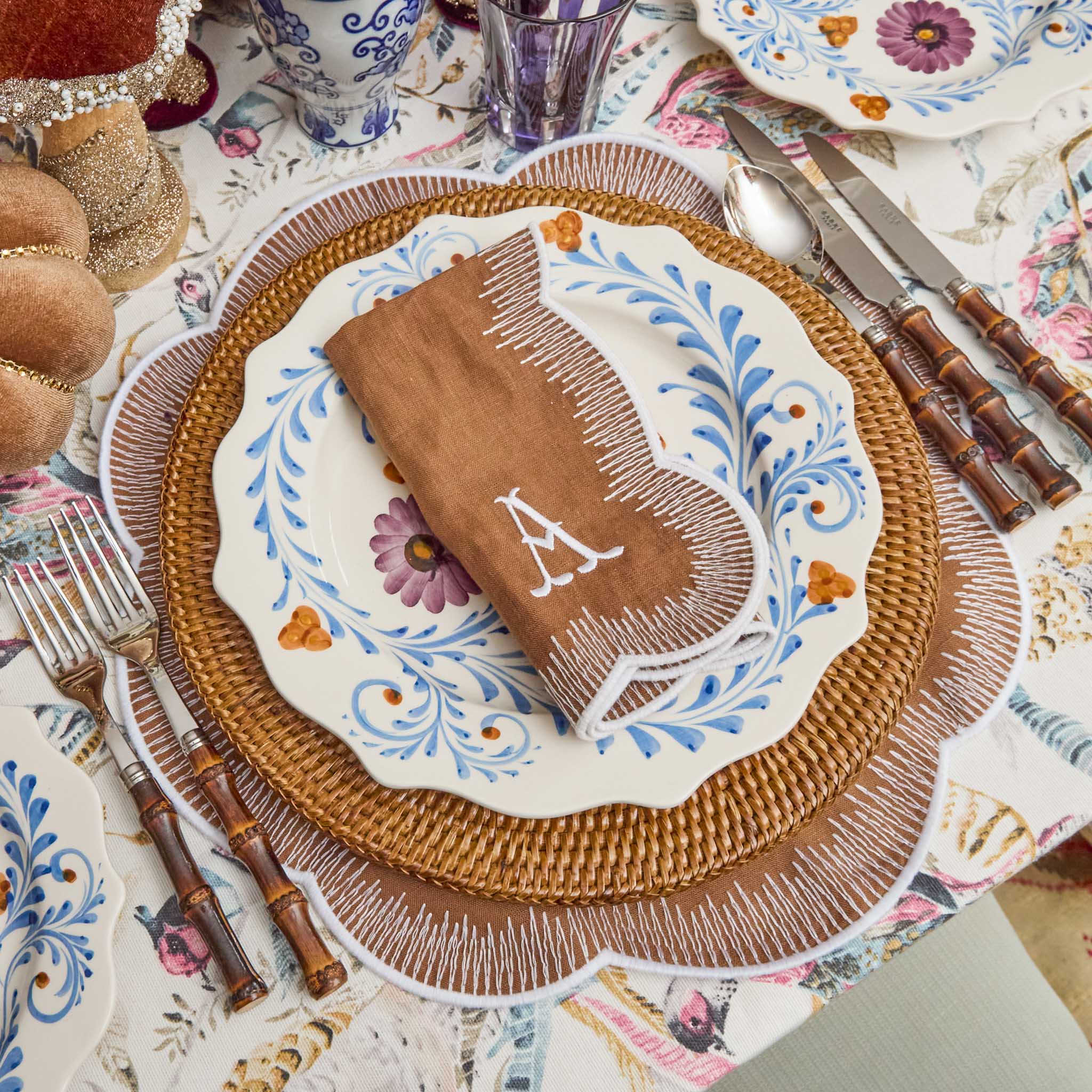 Alathea Caramel Linen Placemats (Set of 4)