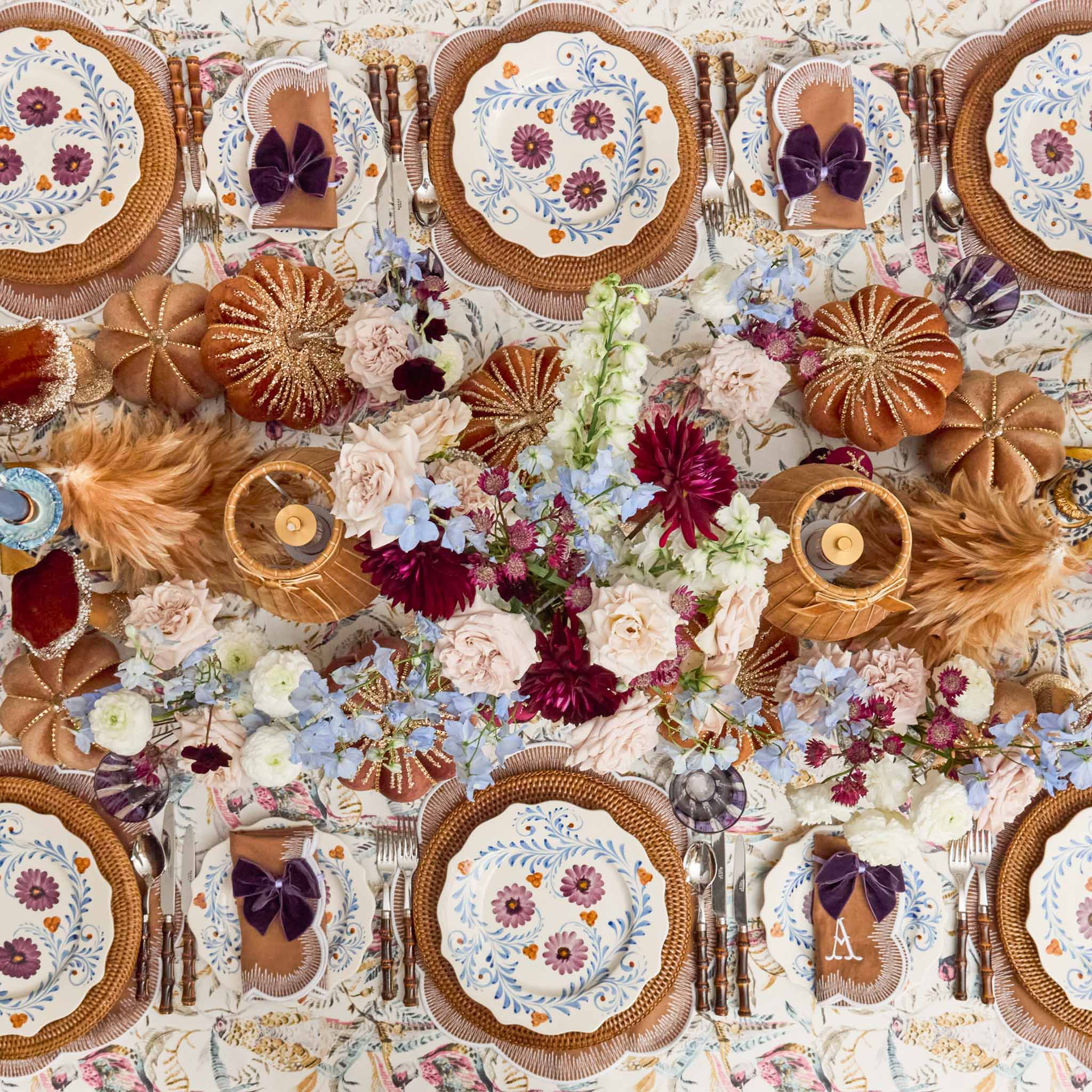 Fall Shaded Pheasant Tablecloth