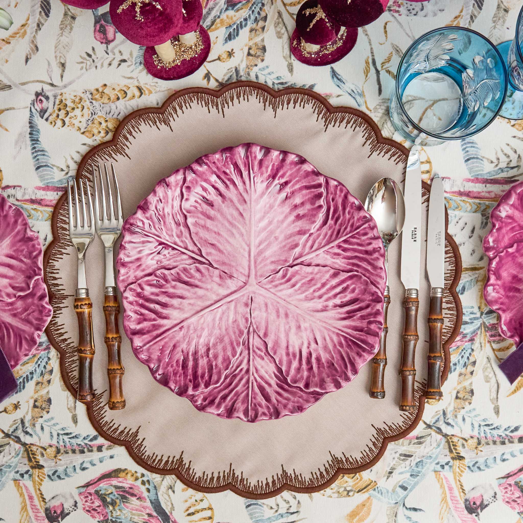 Isabella Taupe & Chocolate Placemats (Set of 4)