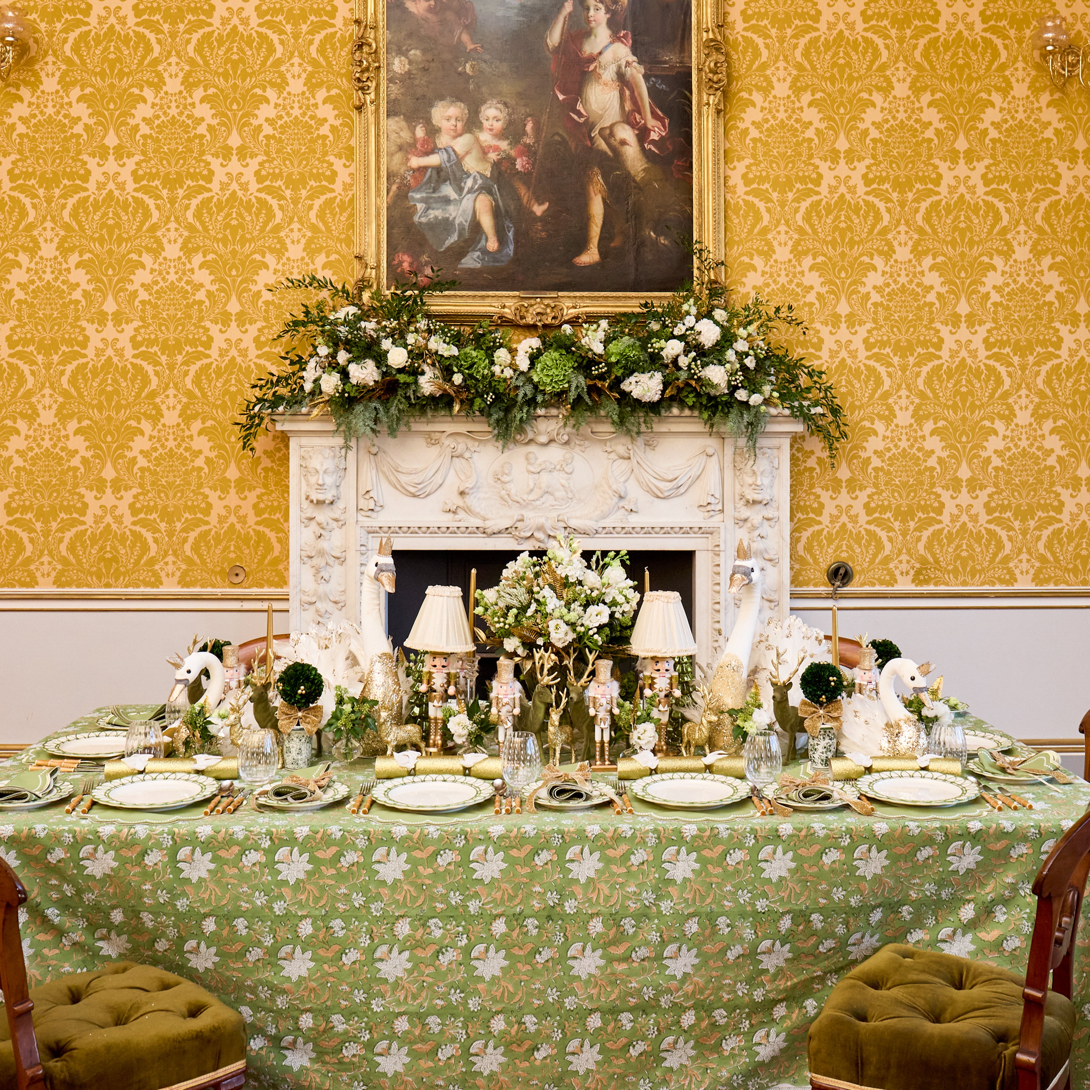 Green & Gold Millicent Placemats (Set of 4)