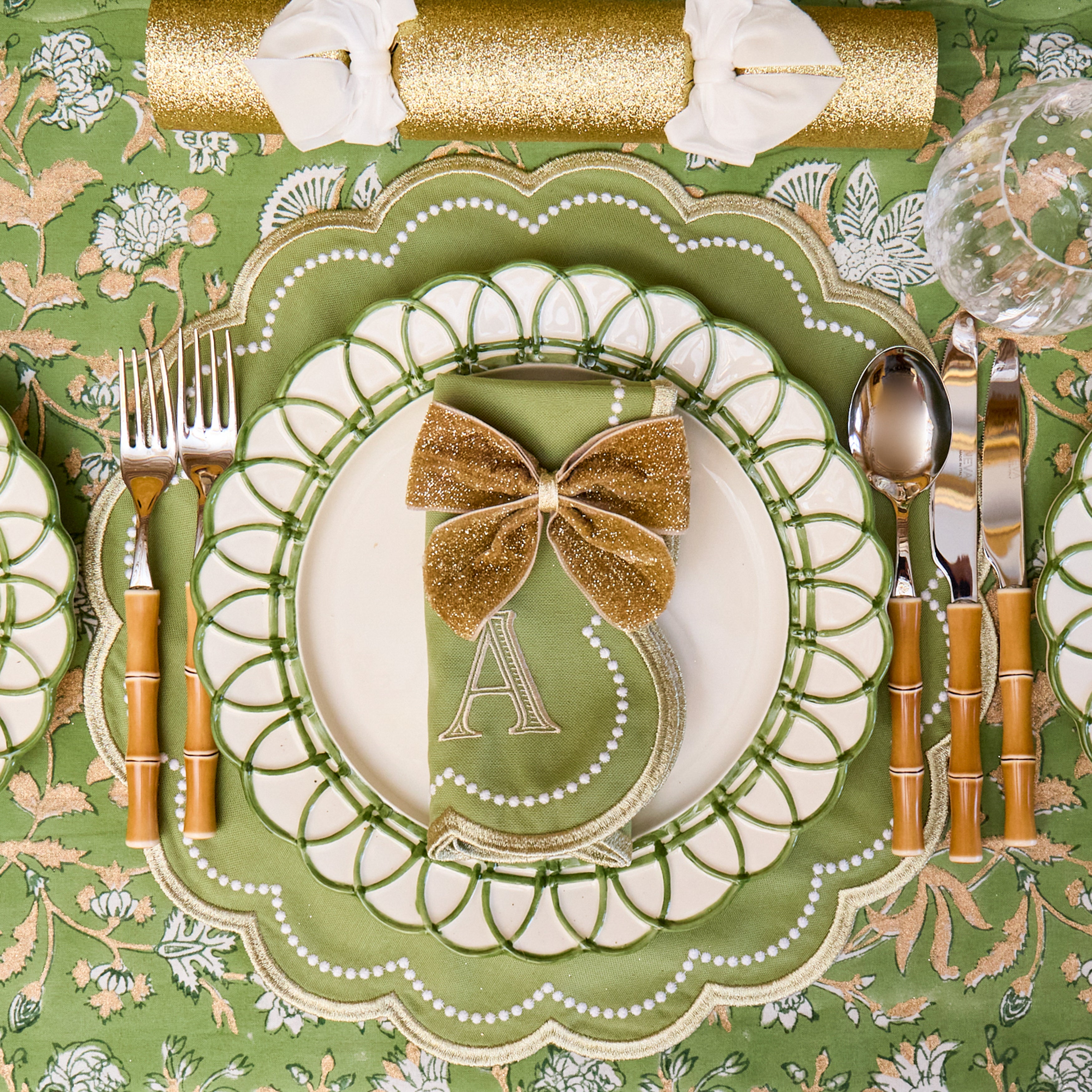 Gold Napkin Bows (Set of 4)