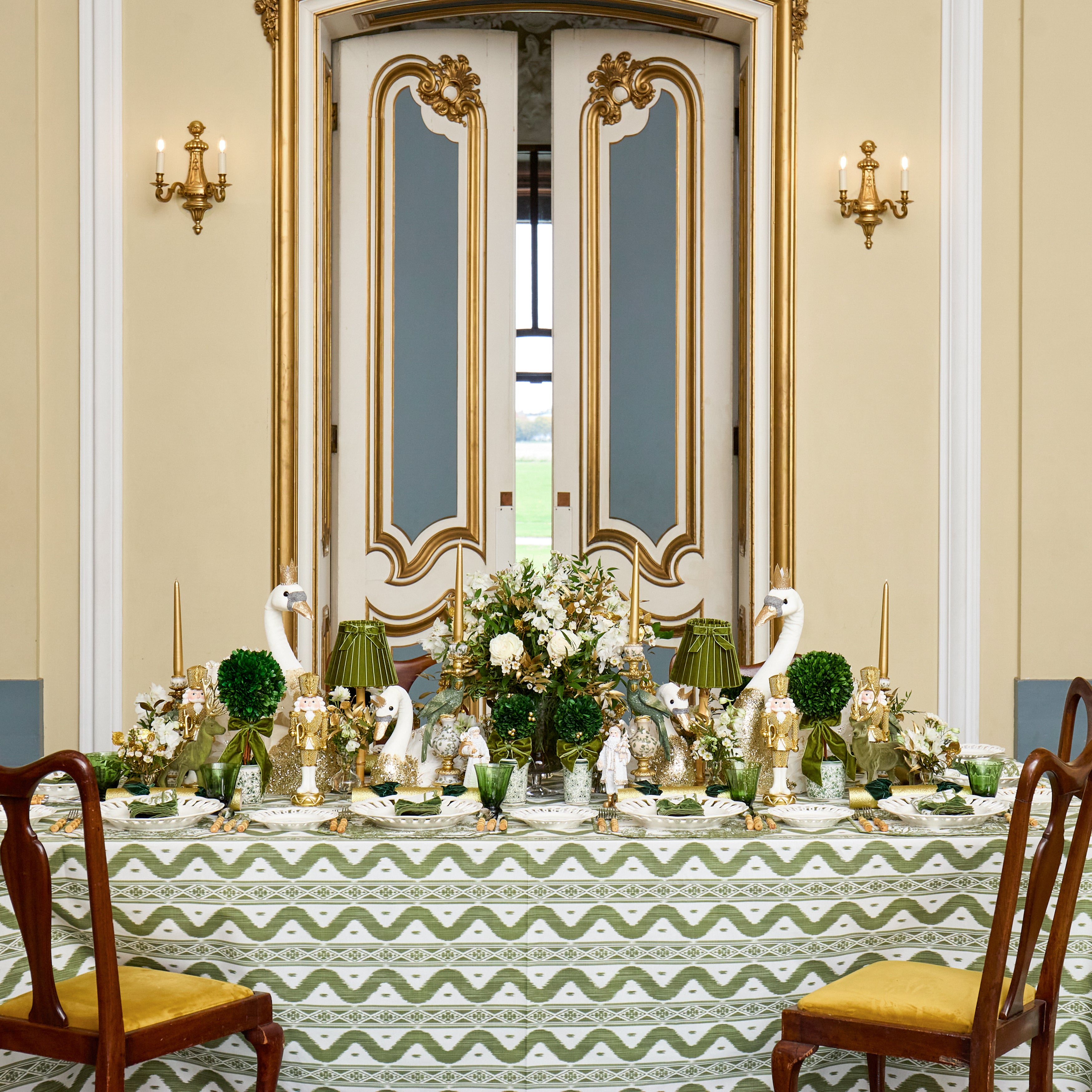 Olive Toile Louisa Napkins (Set of 4)