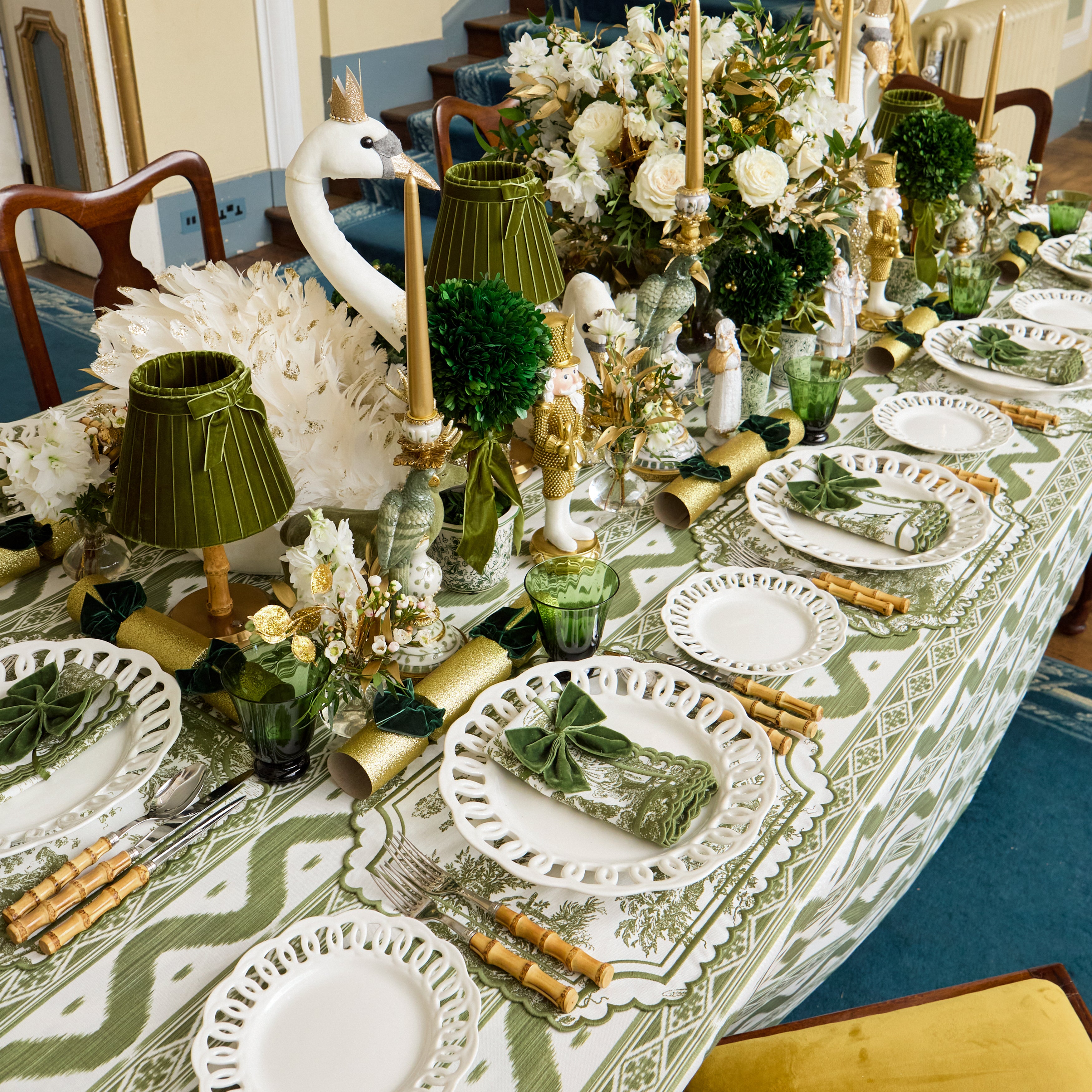 Olive Toile Louisa Placemats (Set of 4)