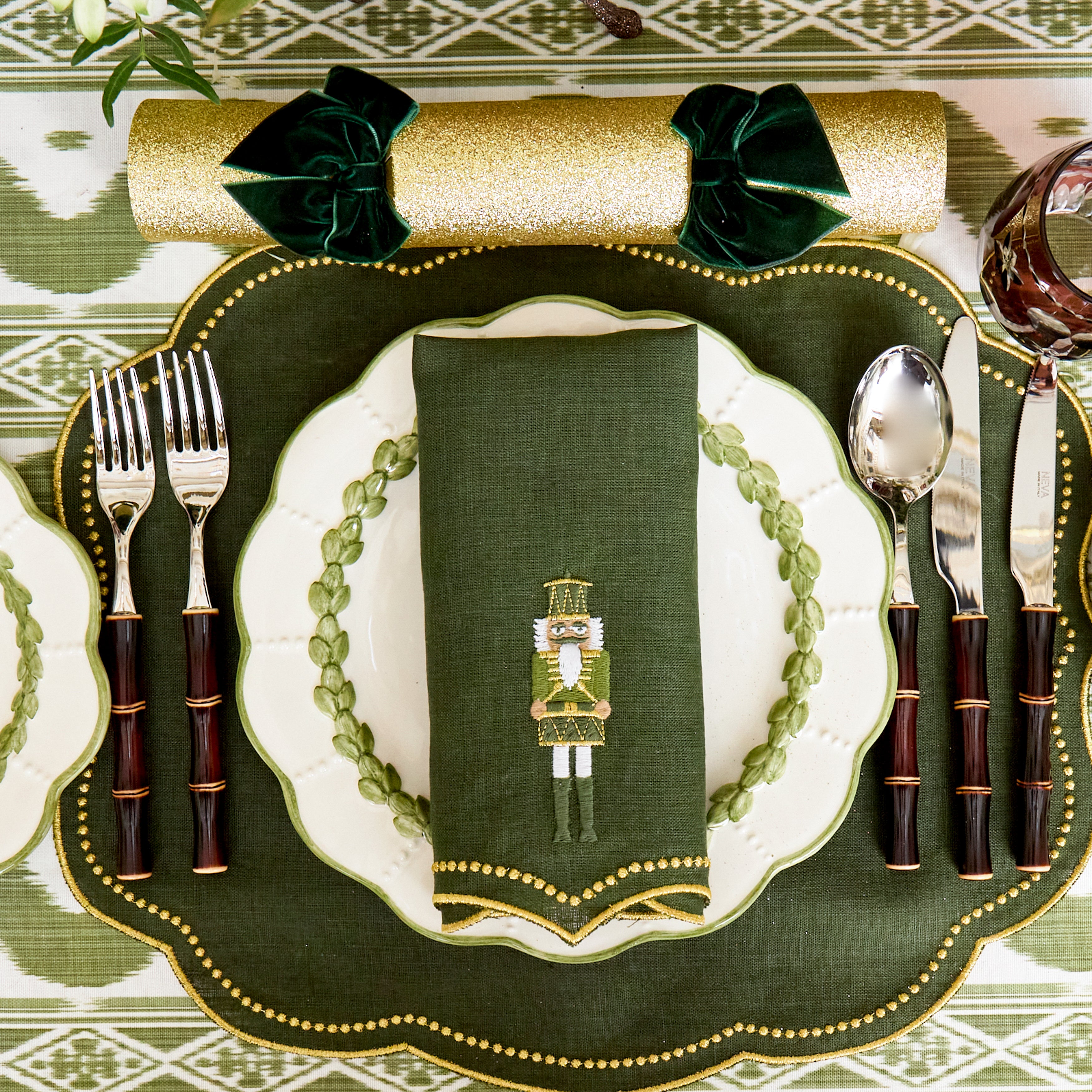 Green & Gold Eloise Placemats (Set of 4)