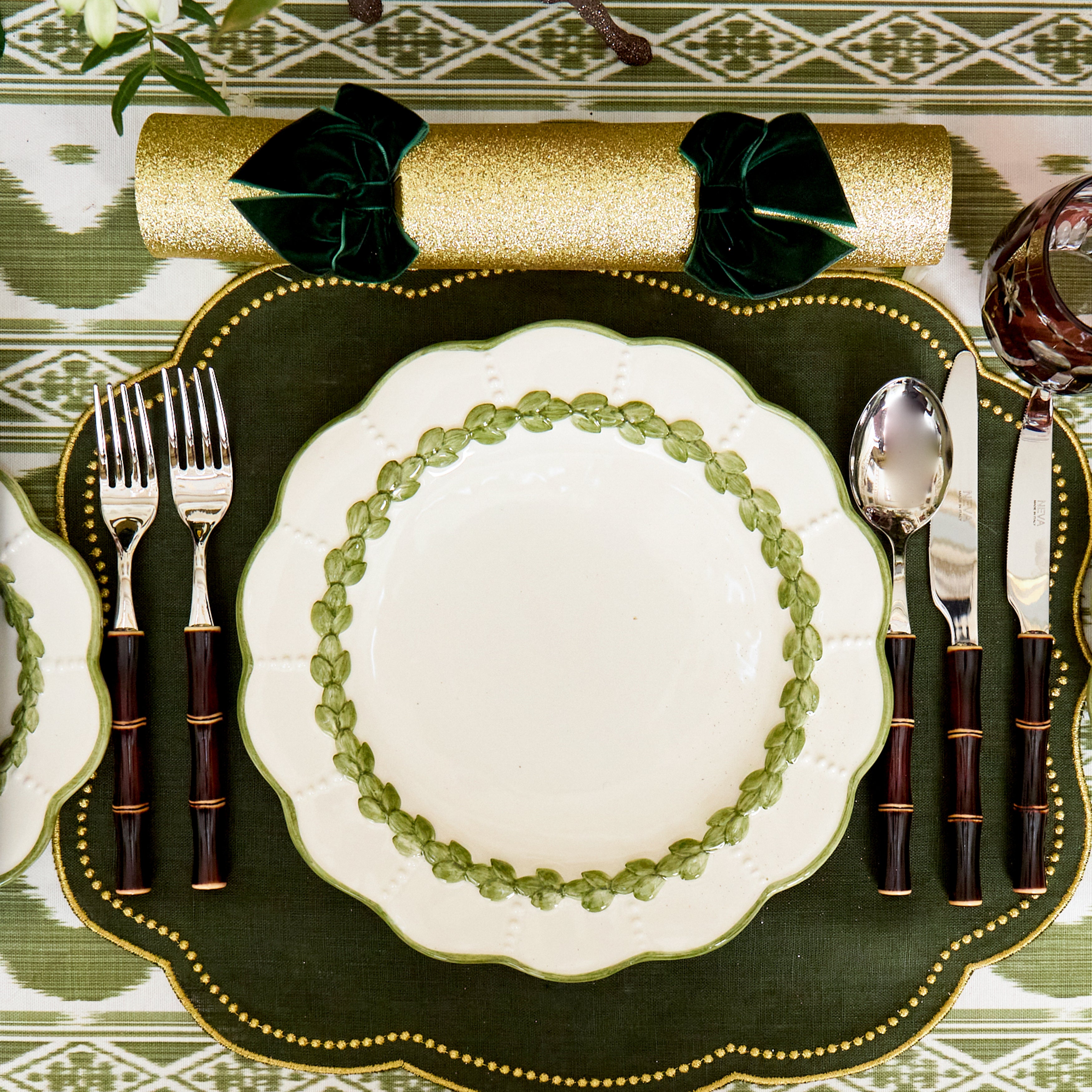 Green & Gold Eloise Placemats (Set of 4)