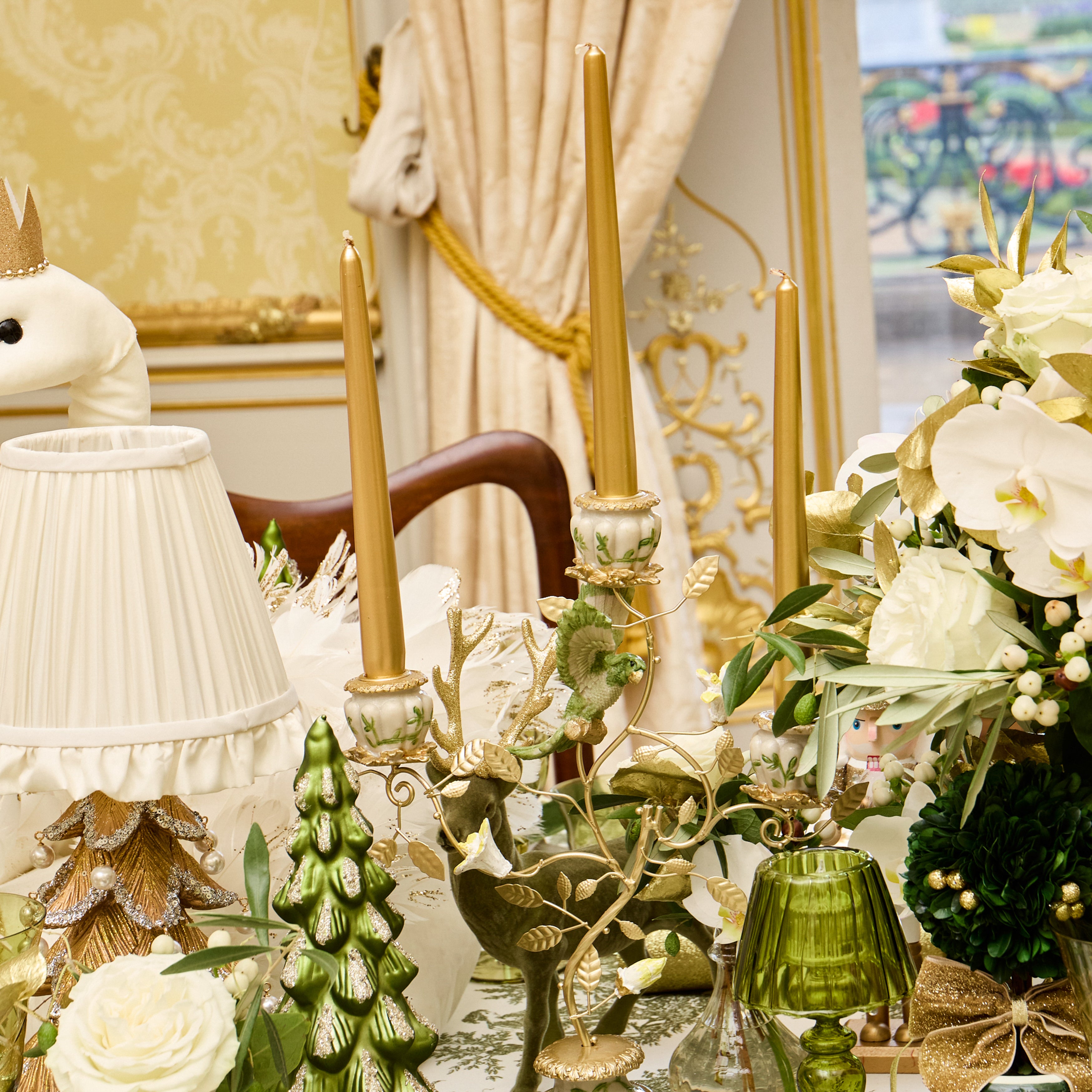 Green Bird Candelabra