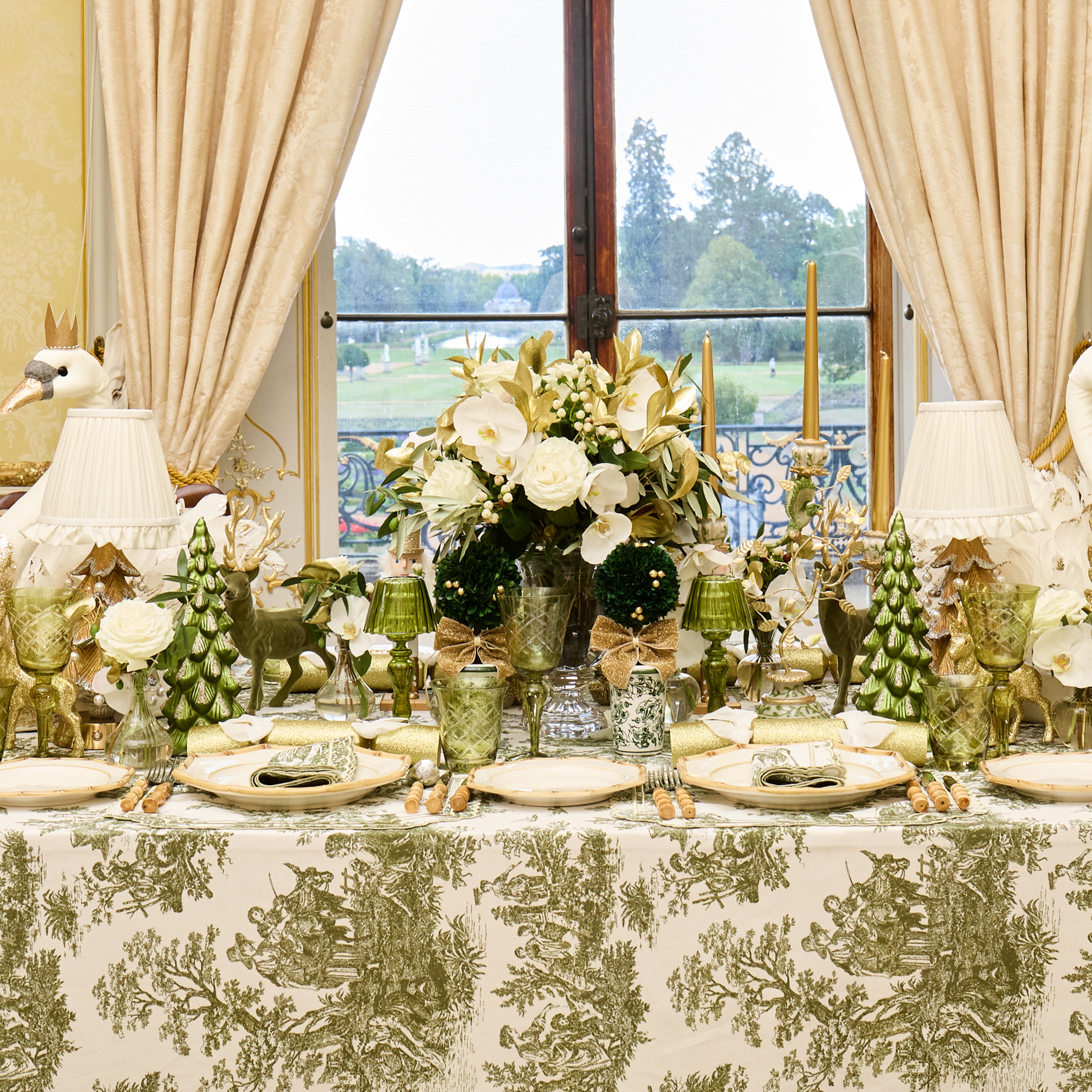 Olive Ottilie Toile Tablecloth