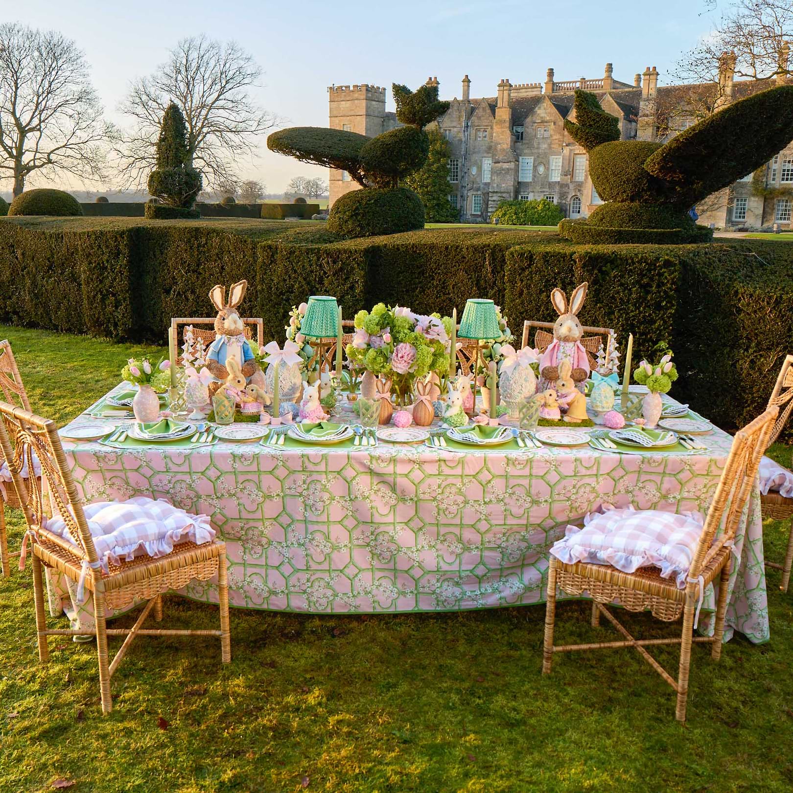 Green & Pink Josephine Garland Starter Plate