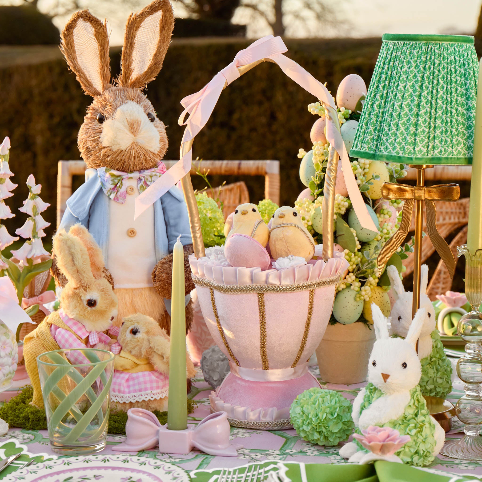 Easter Egg Basket with Chicks