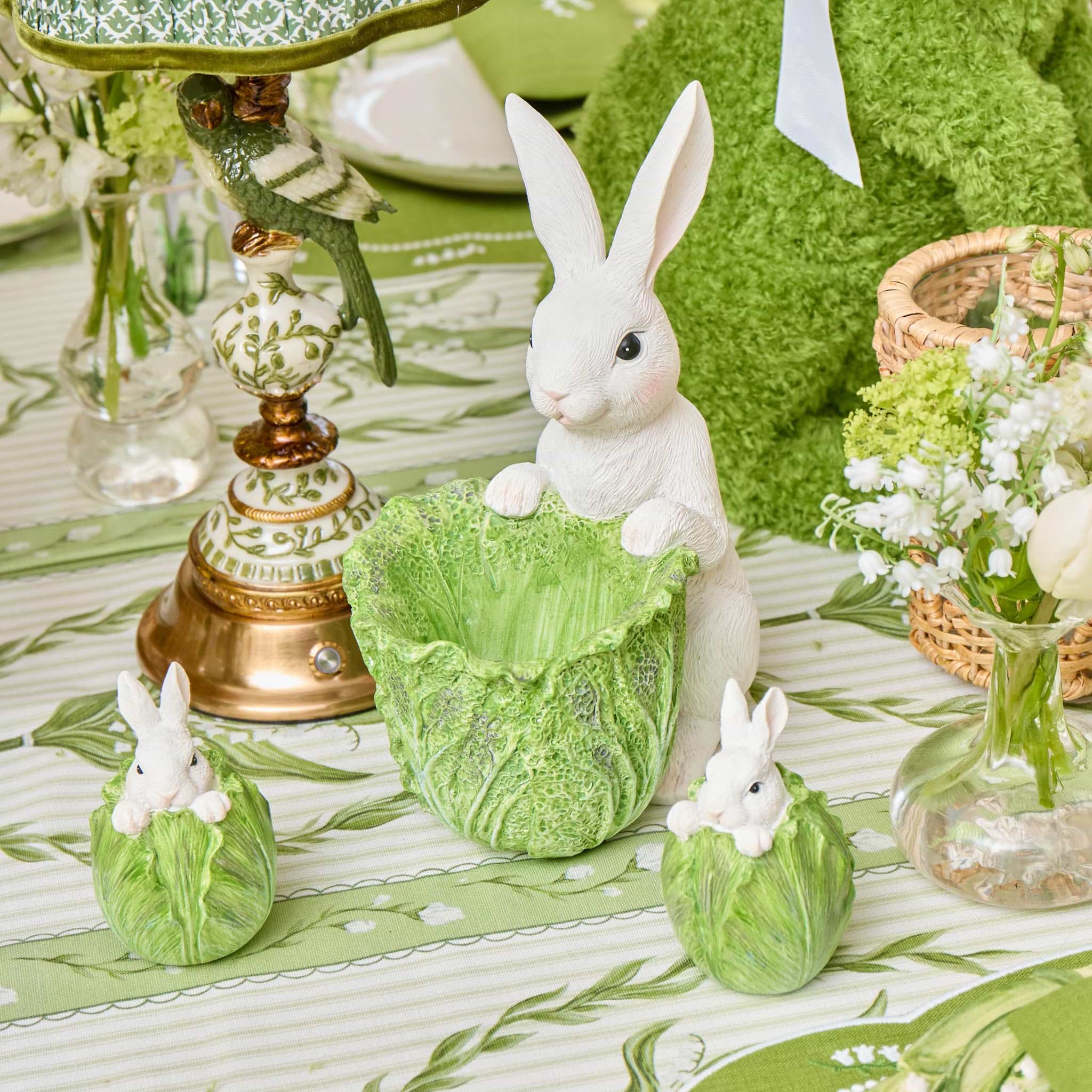 Cabbage Bunny Bowls (Pair)