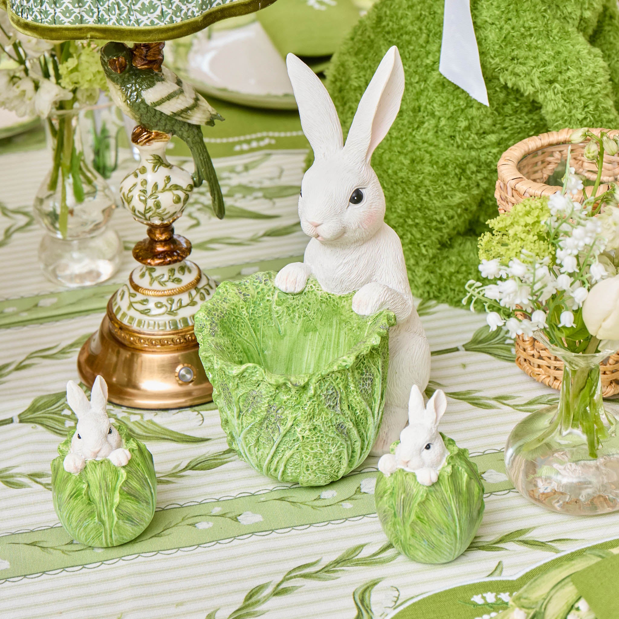 Cabbage Bunny Bowls (Pair)