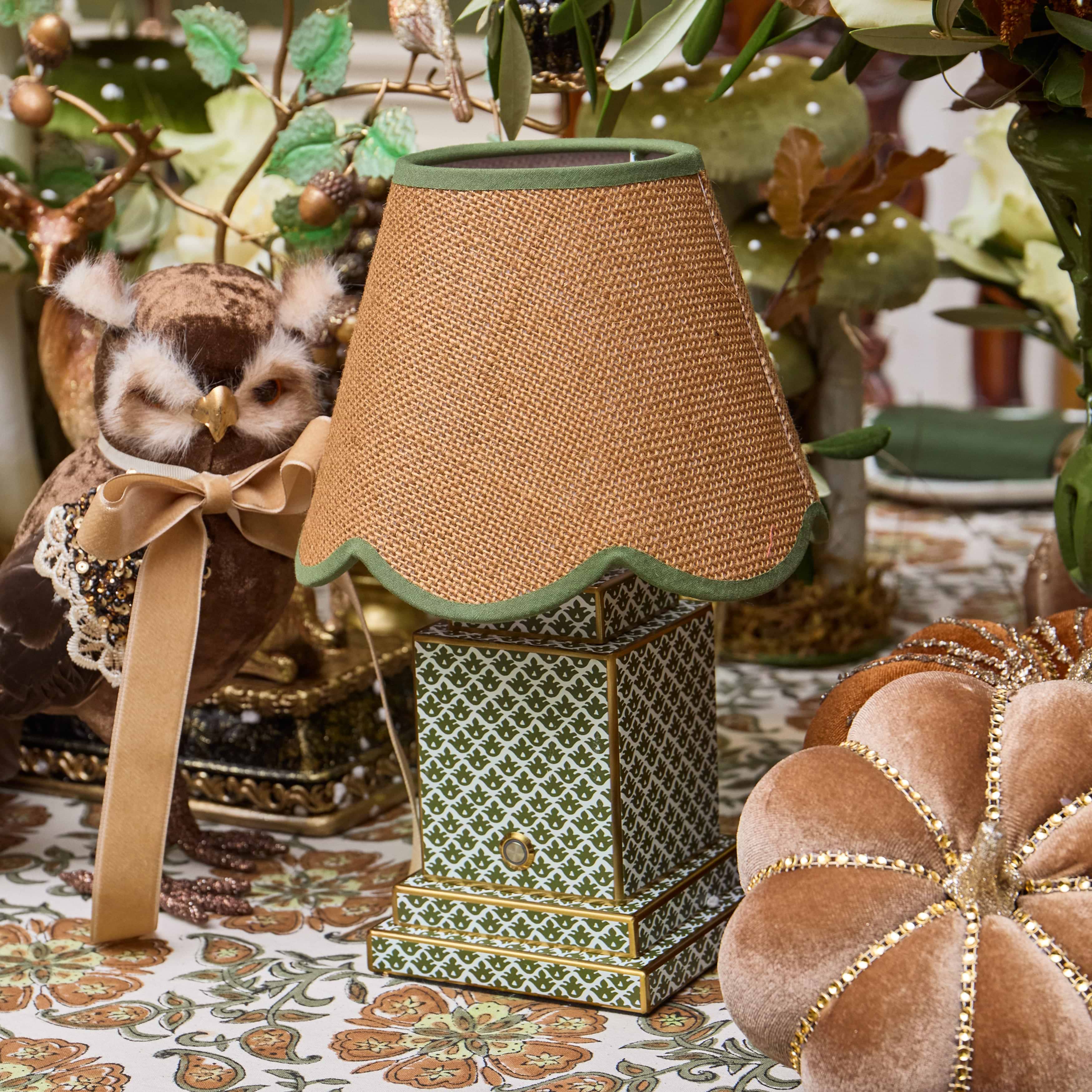Olive Lotus Square Rechargeable Lamp