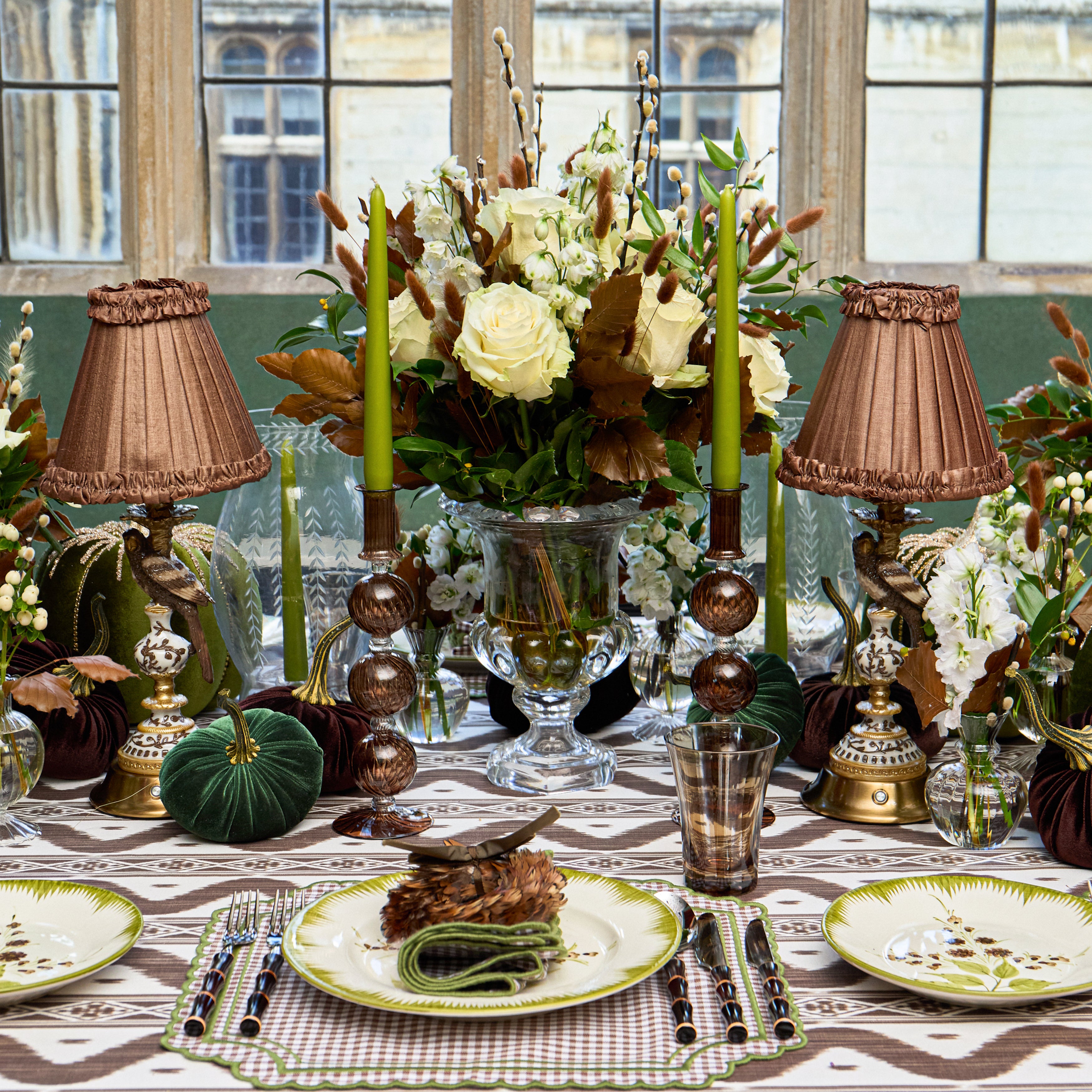 Brown Camille Candle Holder (Pair)