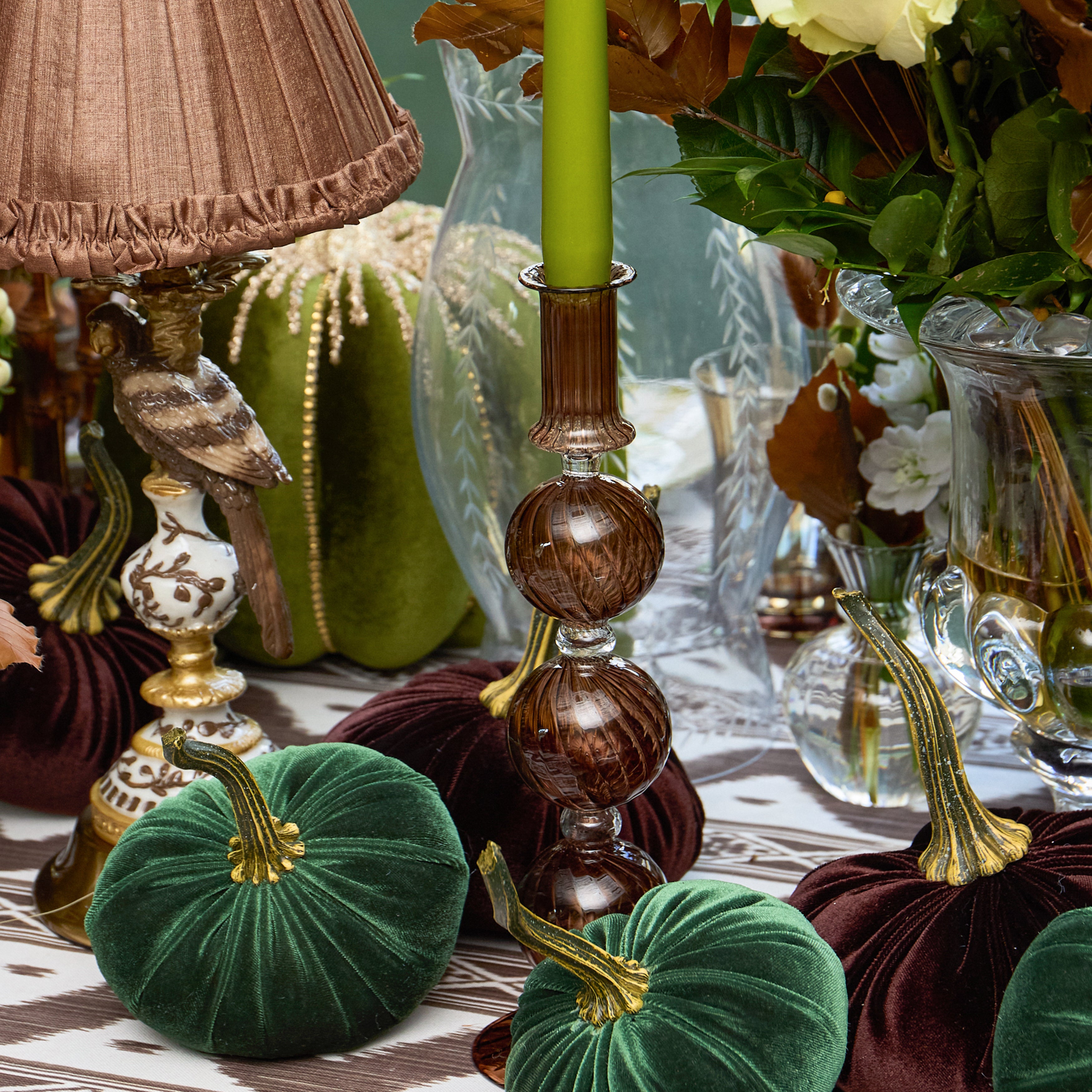Brown Camille Candle Holder (Pair)