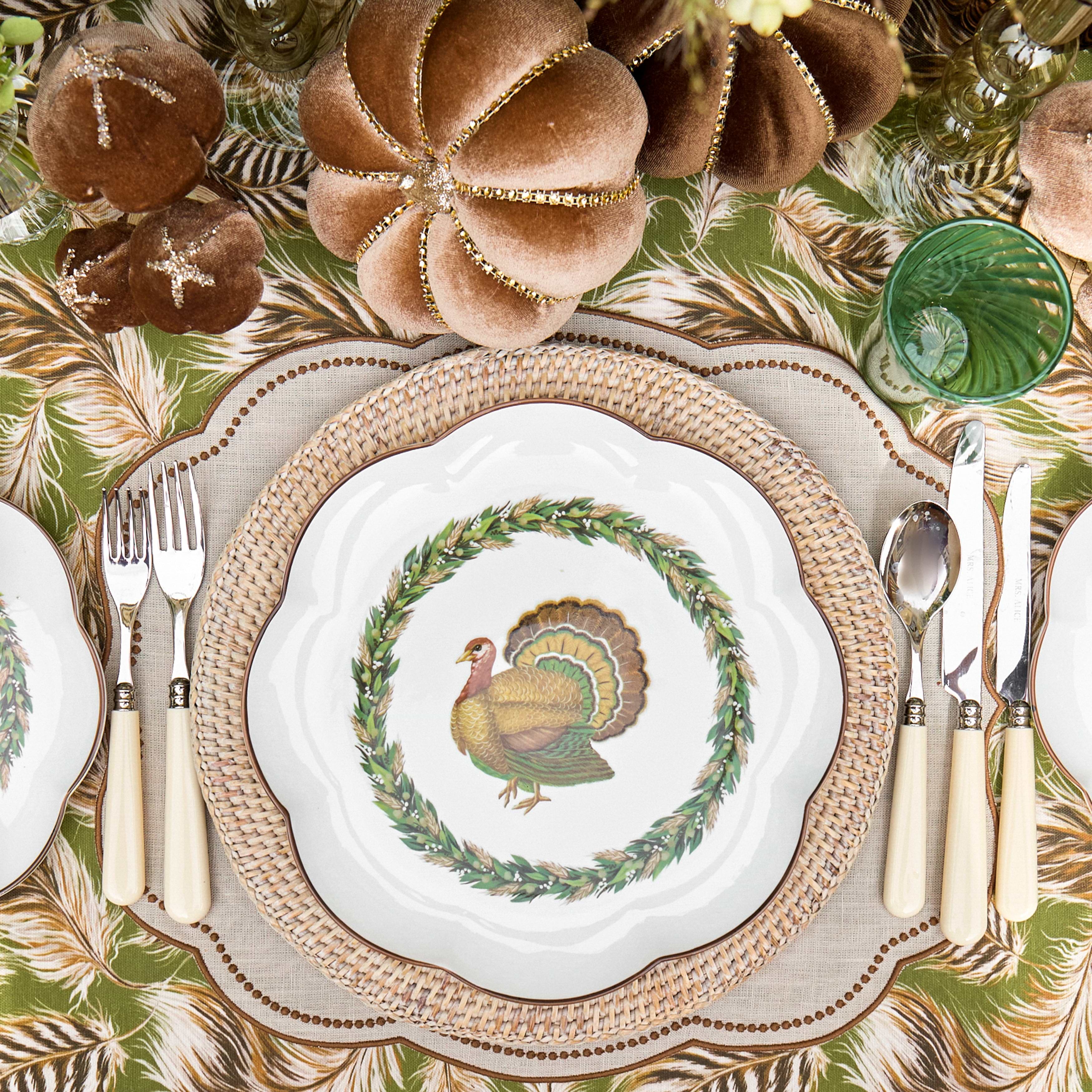 Natural Rattan Charger Plates (Set of 4)