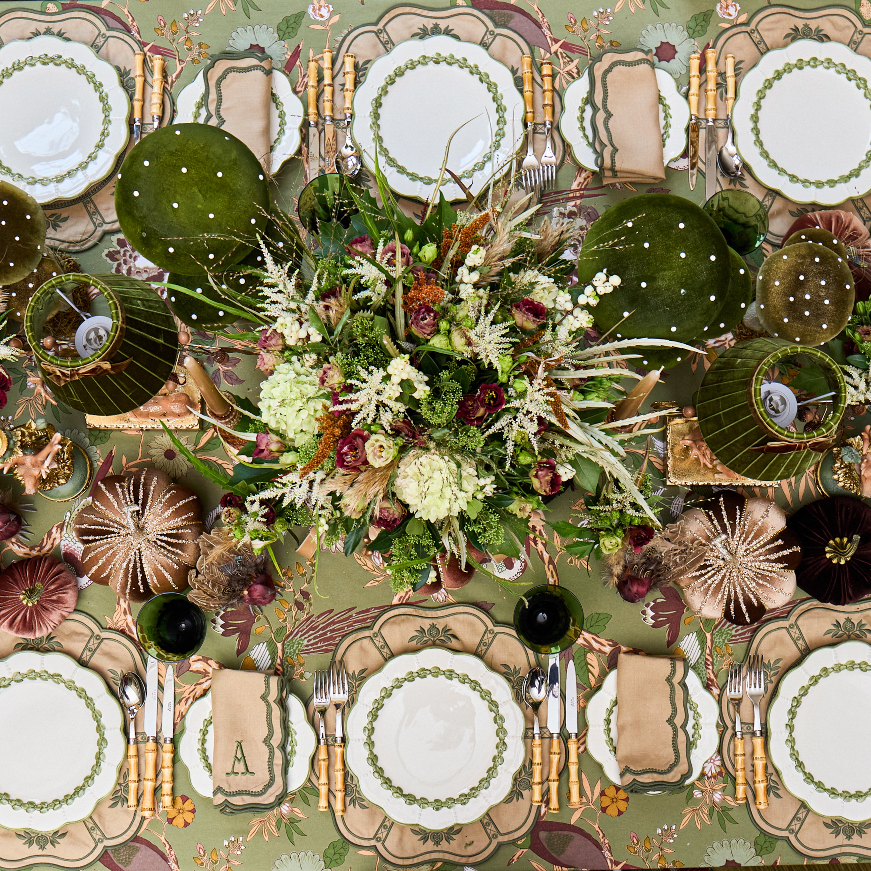 Olive Laurel Dinner Plate