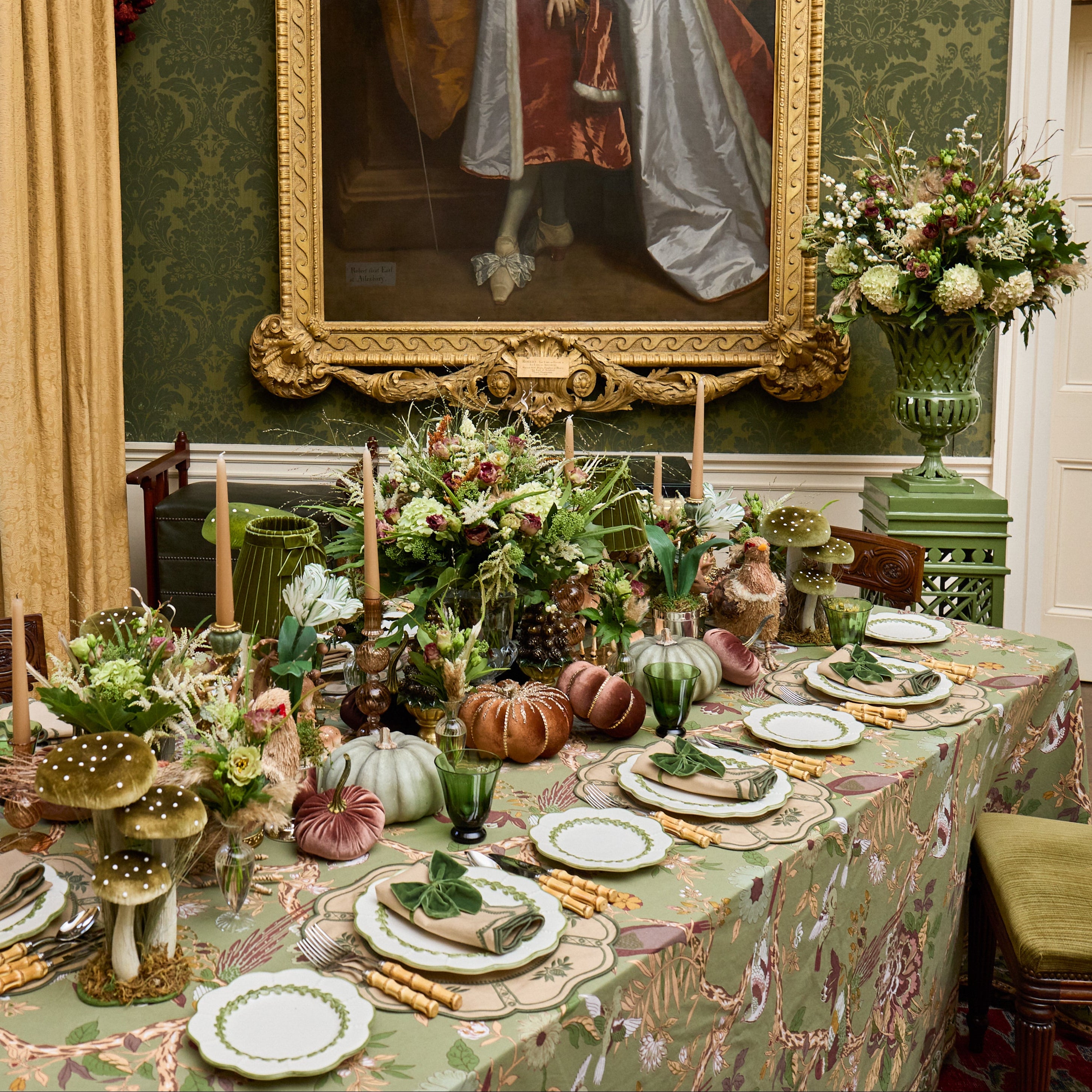 Olive Laurel Dinner Plate
