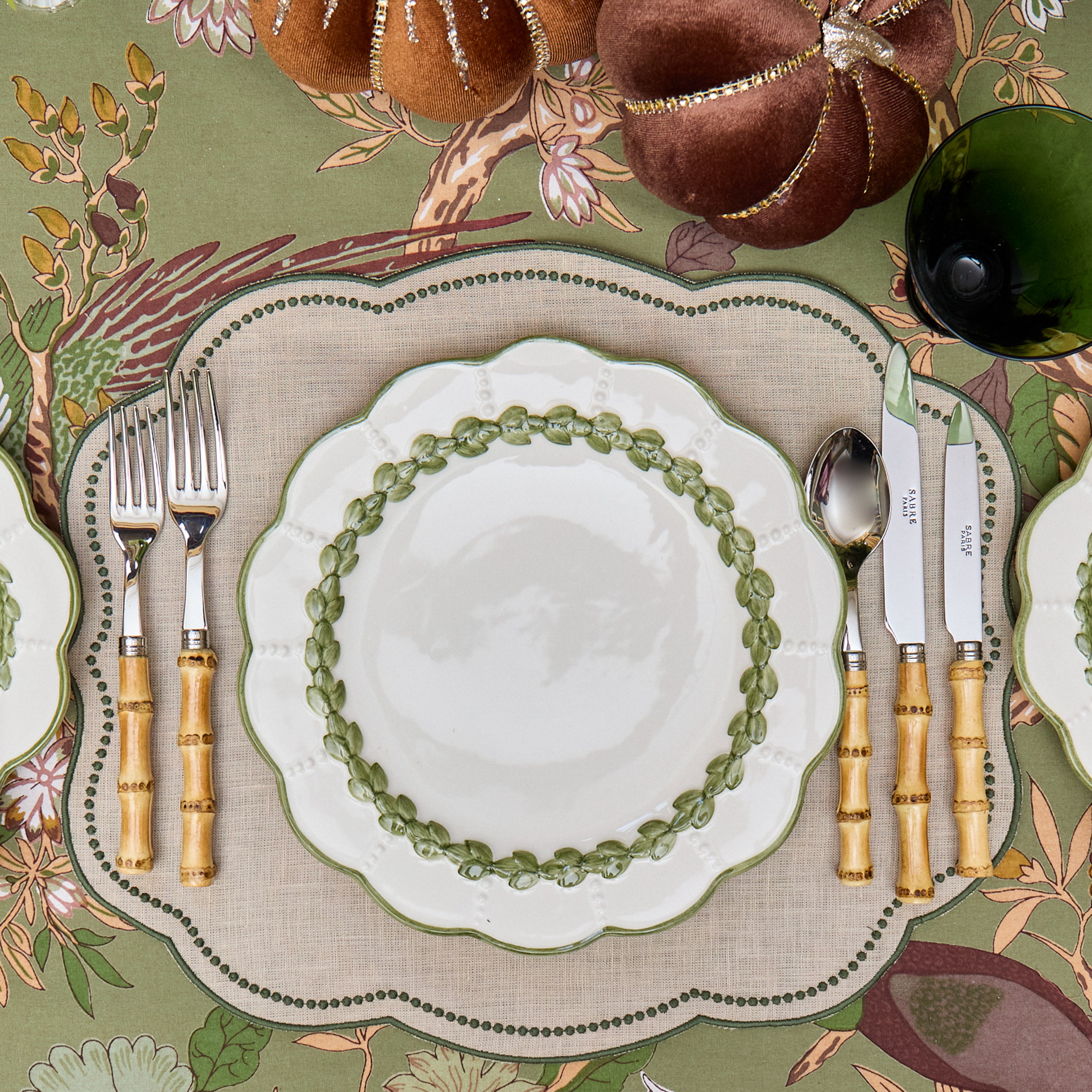 Olive Laurel Dinner Plate