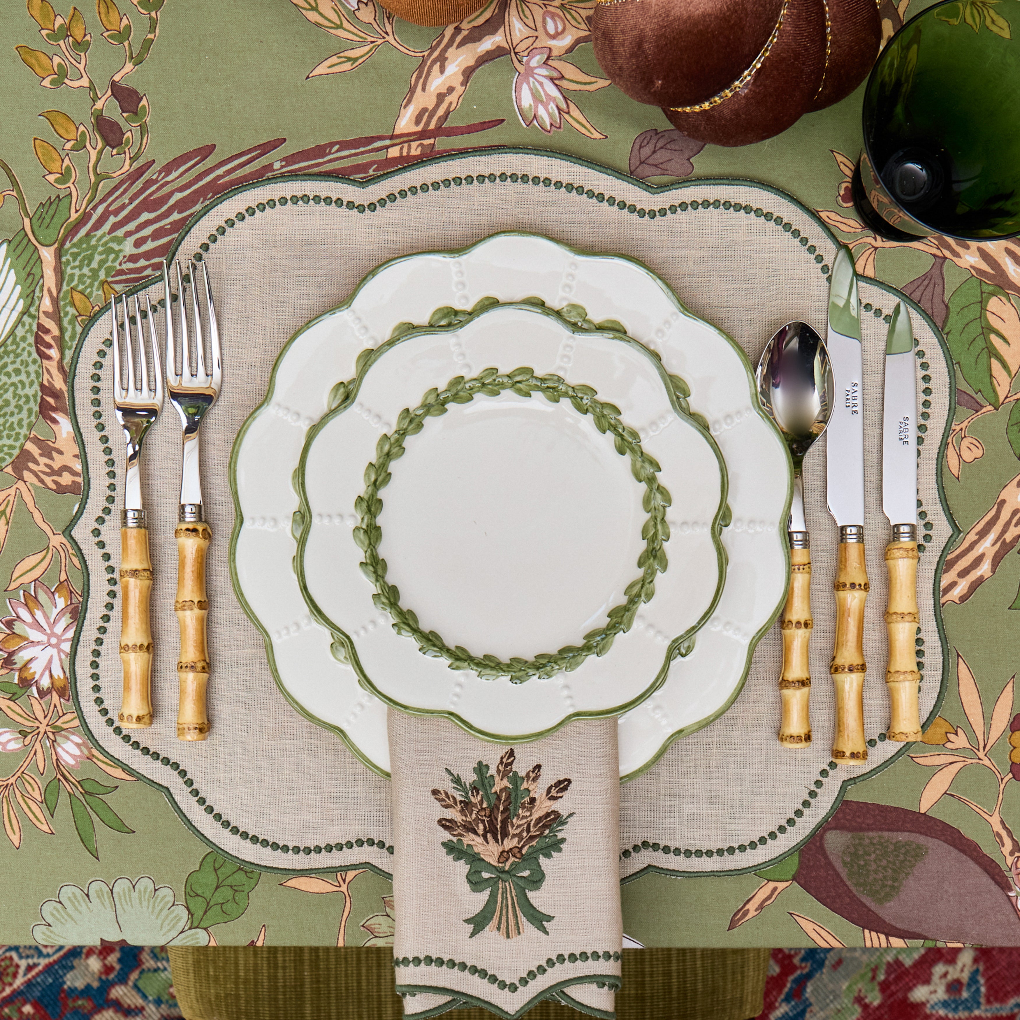 Olive Laurel Dinner Plate