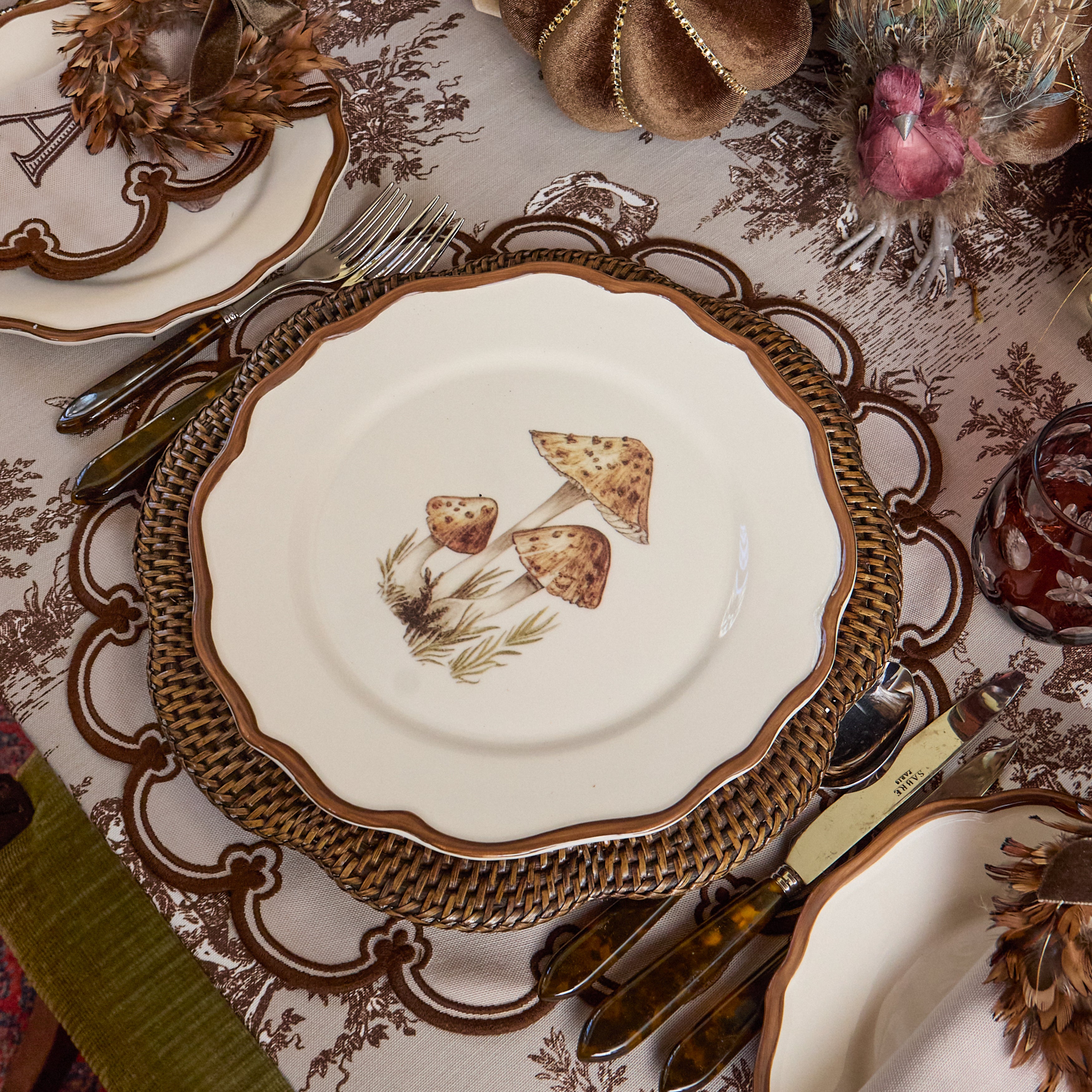 Mushroom Dinner Plate