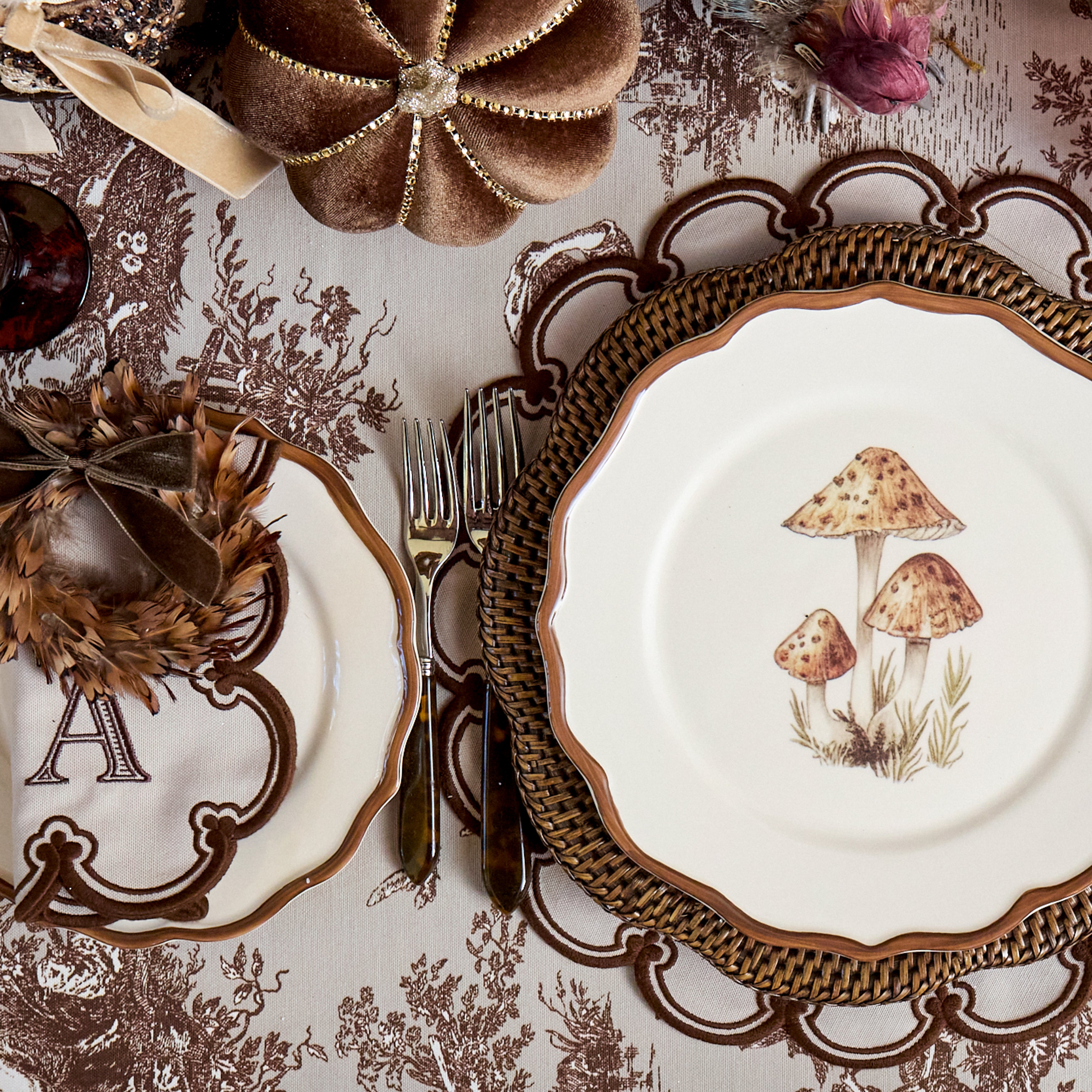 Mushroom Dinner Plate