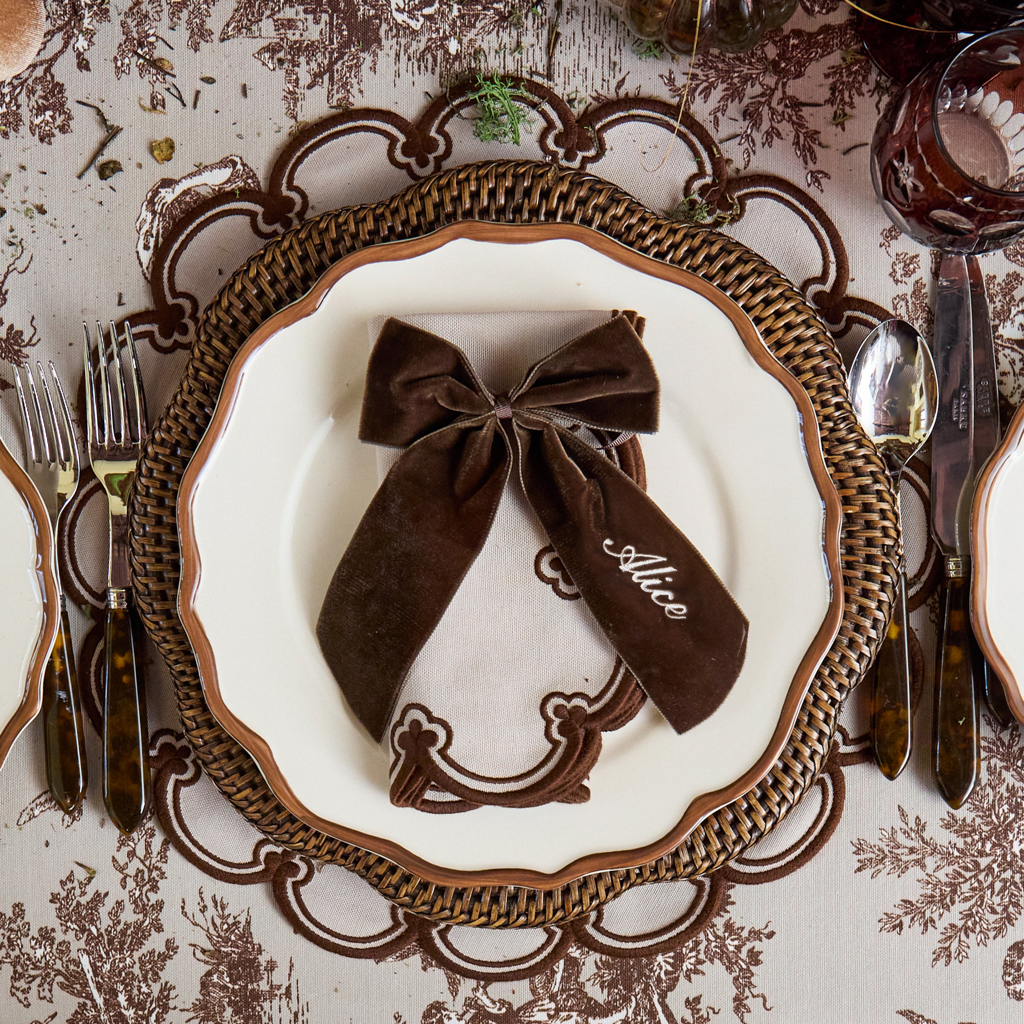 Chocolate Personalisable Bow