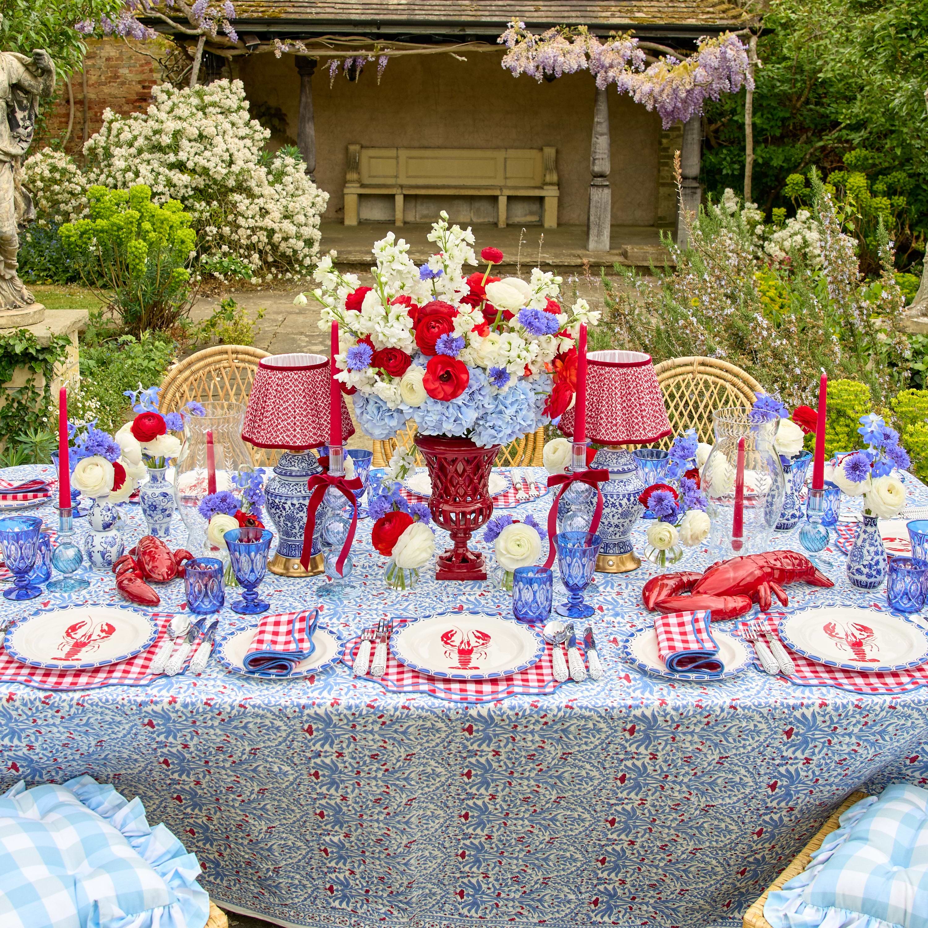 Red Gingham Felix Napkins (Set of 4)