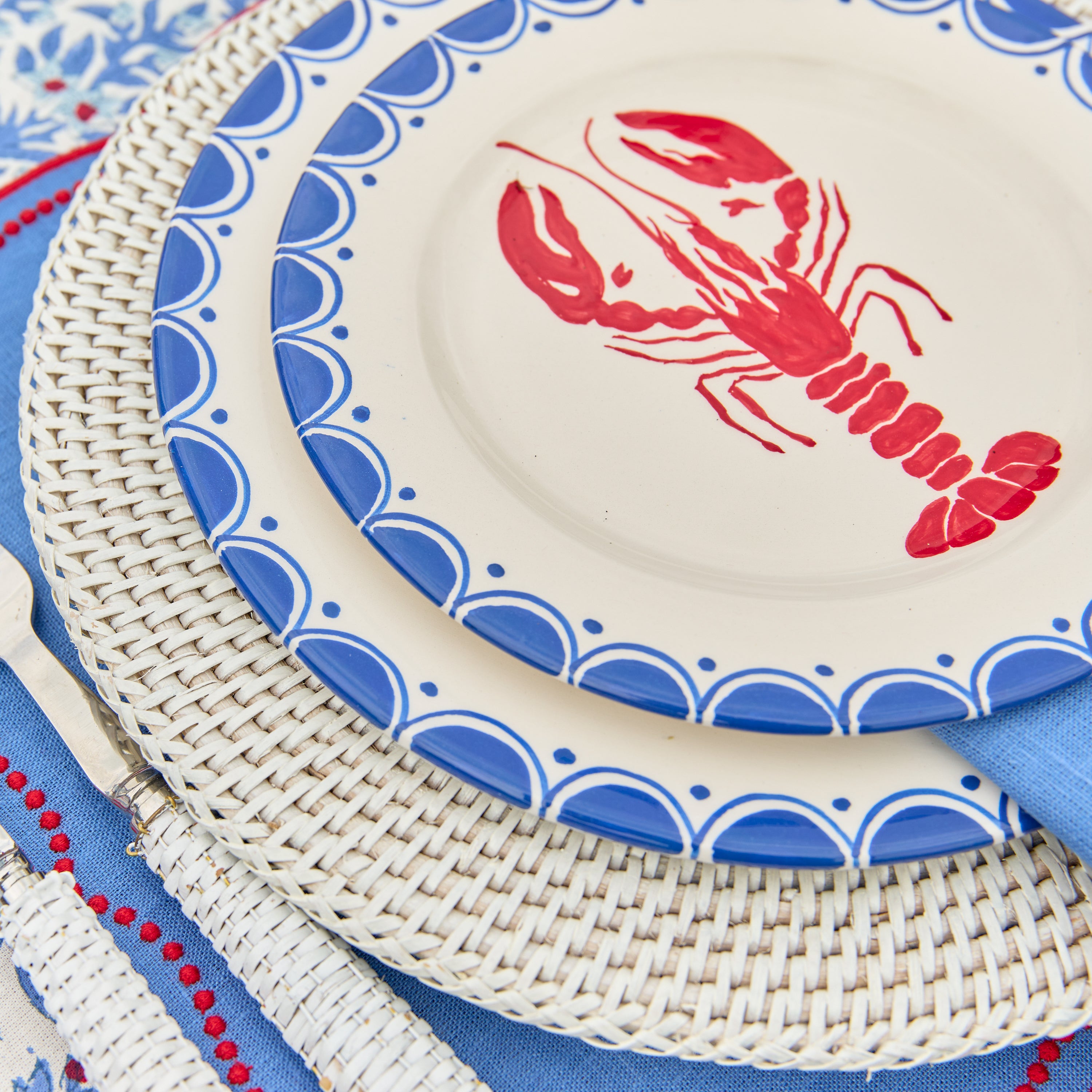 Lobster Dinner & Starter Plates (Set of 8)