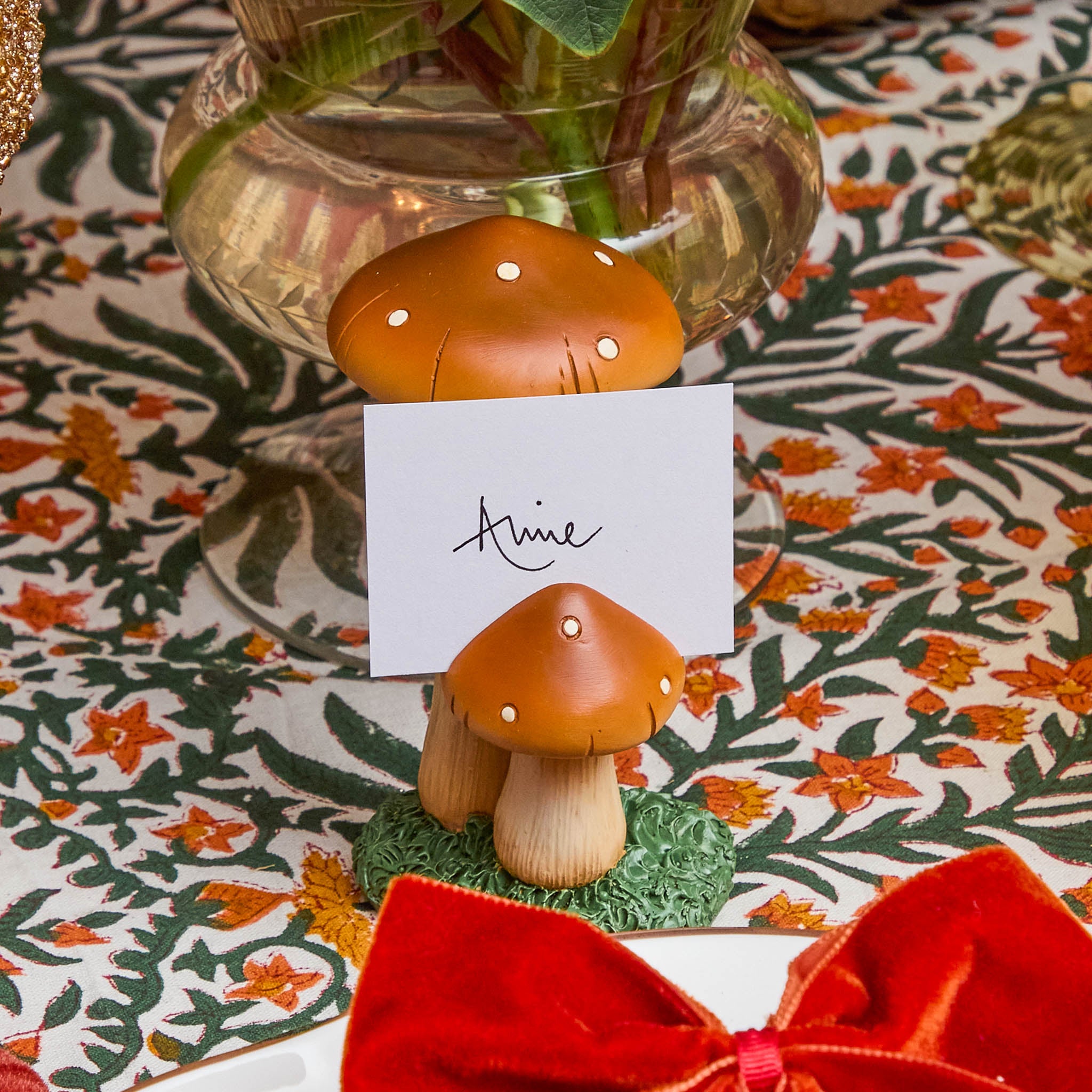 Mushroom Placecard Holders (Set of 4)
