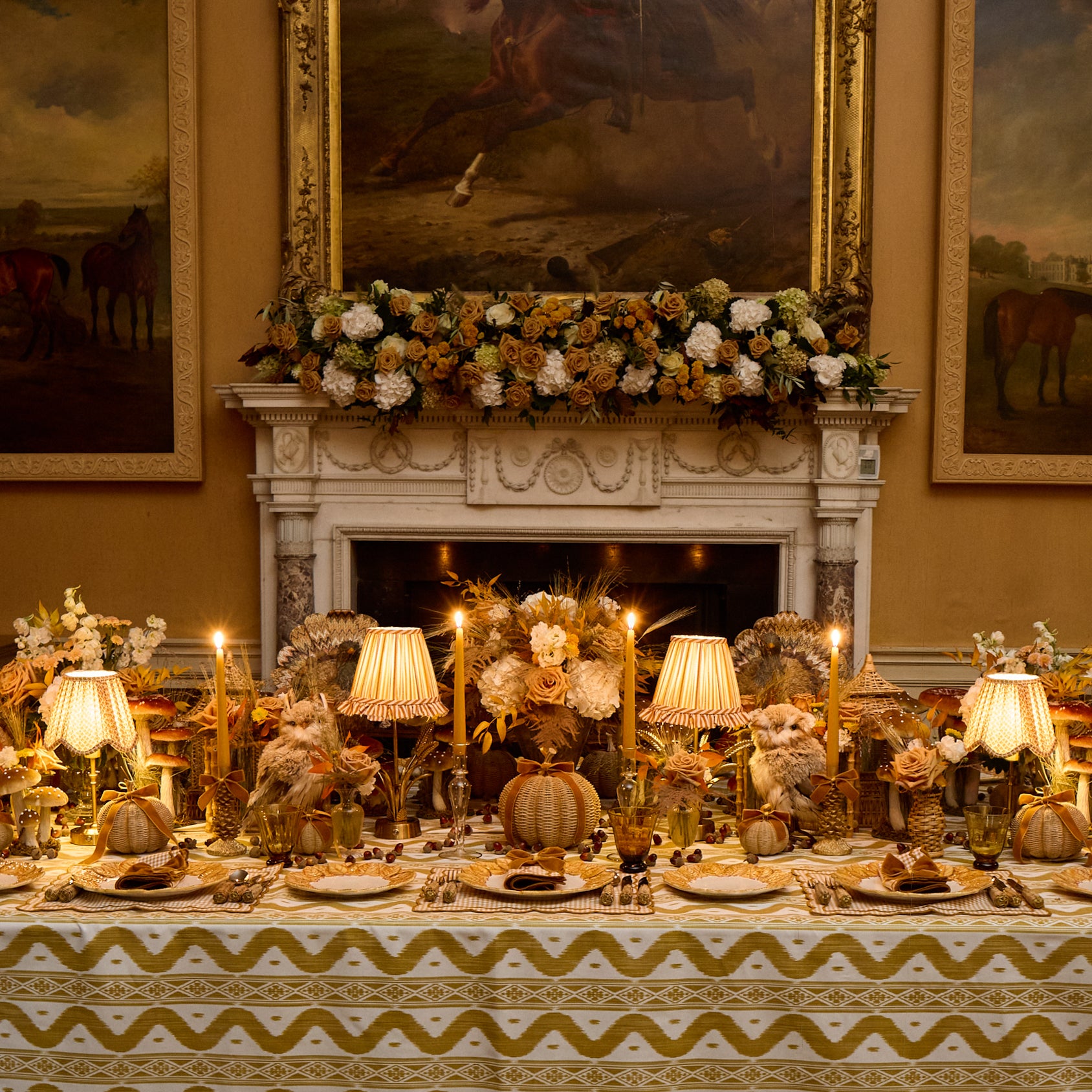 Gold Pinecone Candle Holder (Pair)