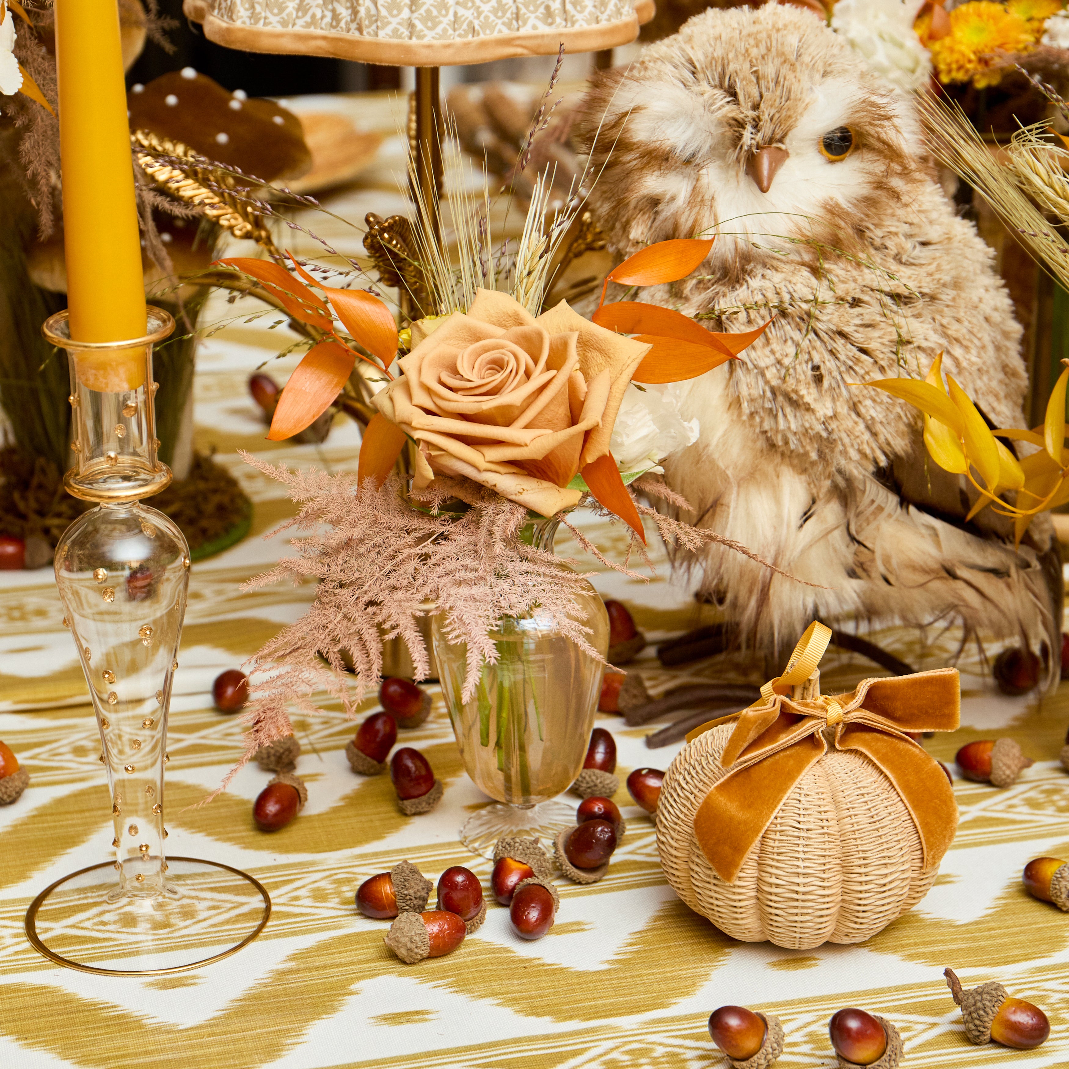Extra Small Basketweave Pumpkins (Set of 4)