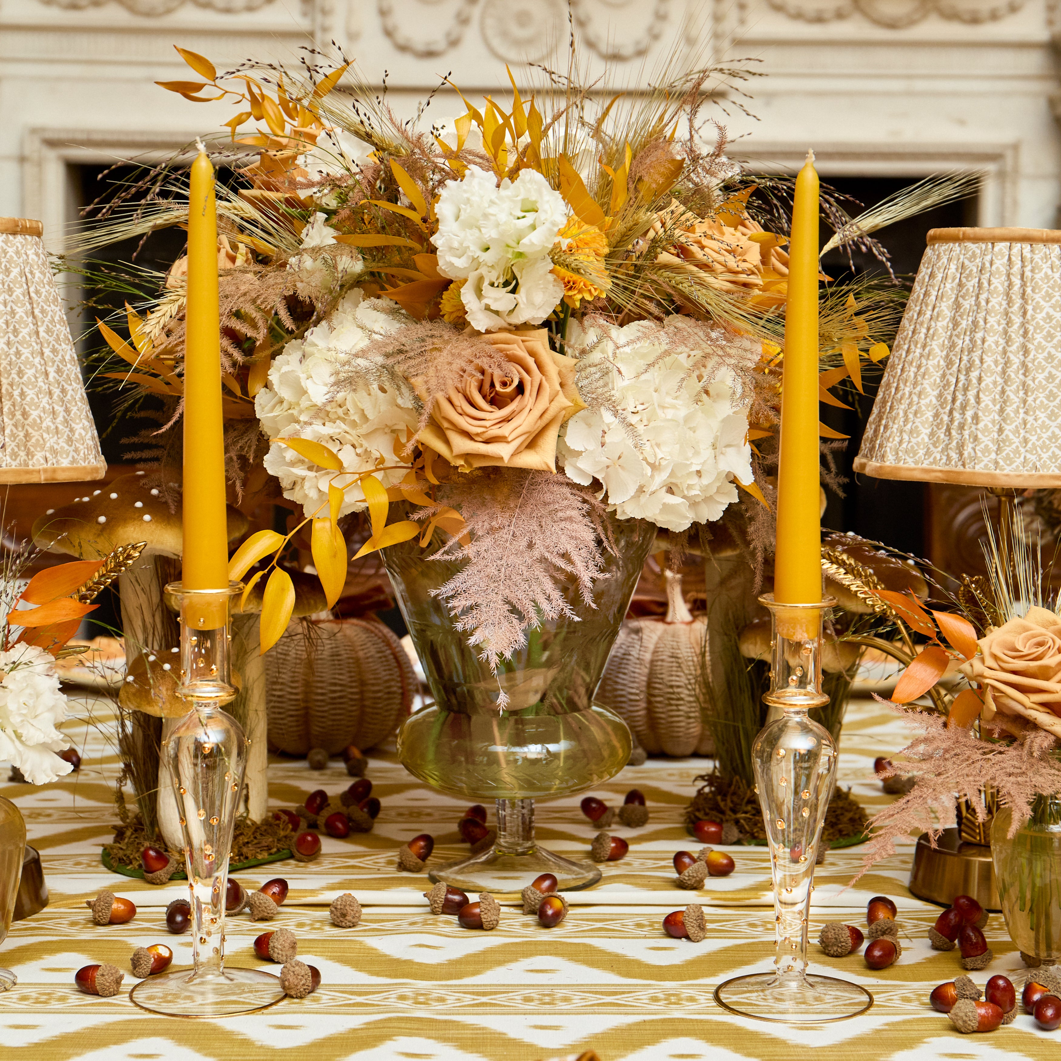 Joy & Dotty Candle Set (Mustard)