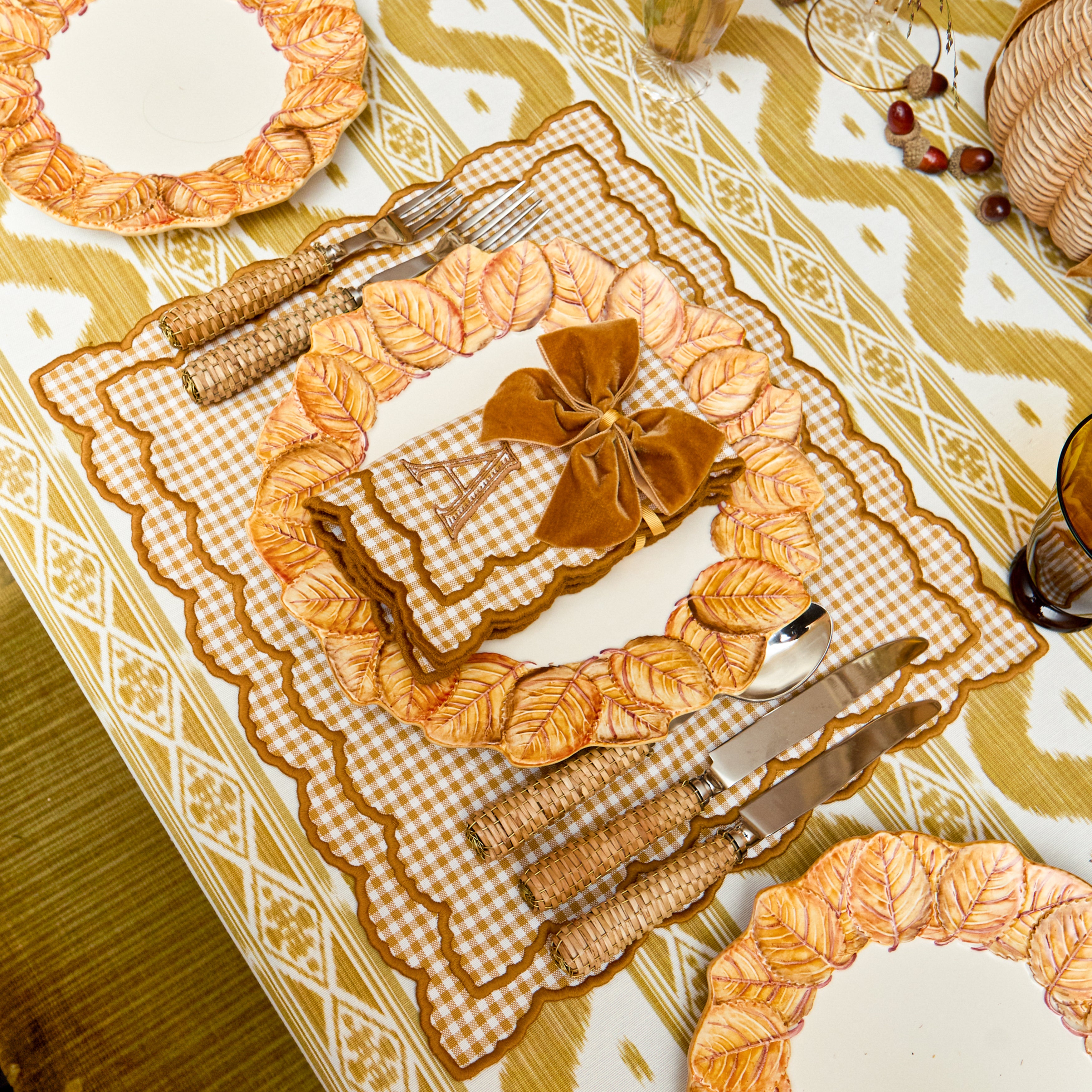 Autumn Leaf Starter Plates (Set of 4)