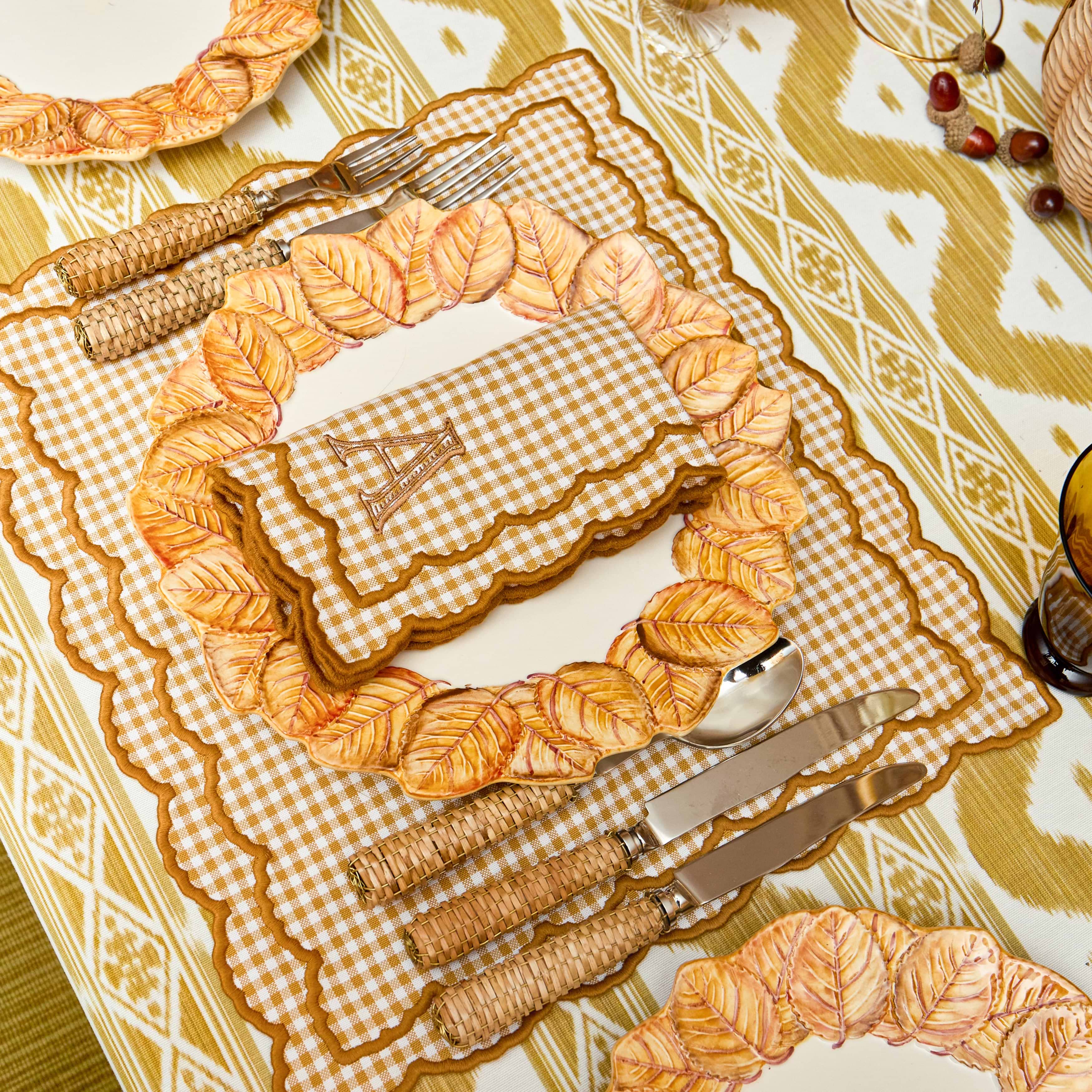 Mustard Elizabeth Gingham Napkins (Set of 4)