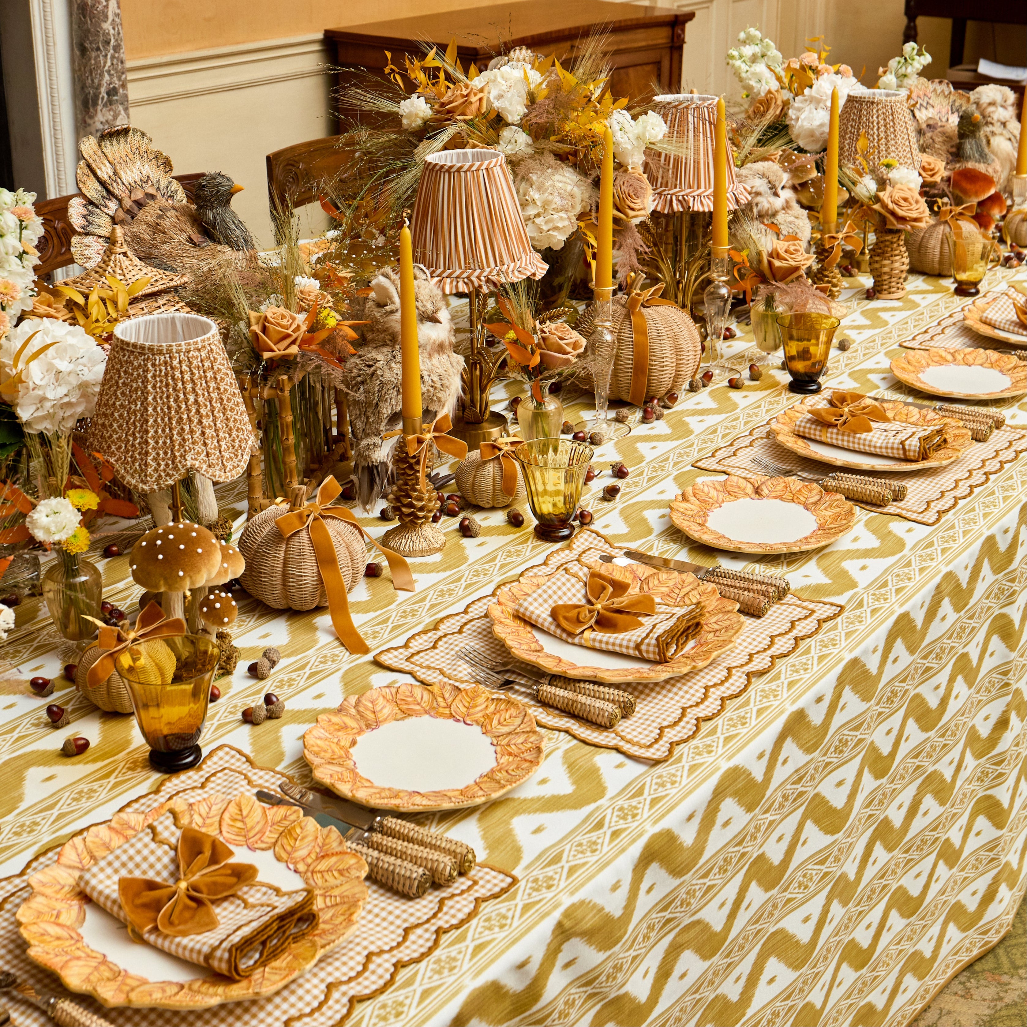 Small Basketweave Pumpkin (Pair)