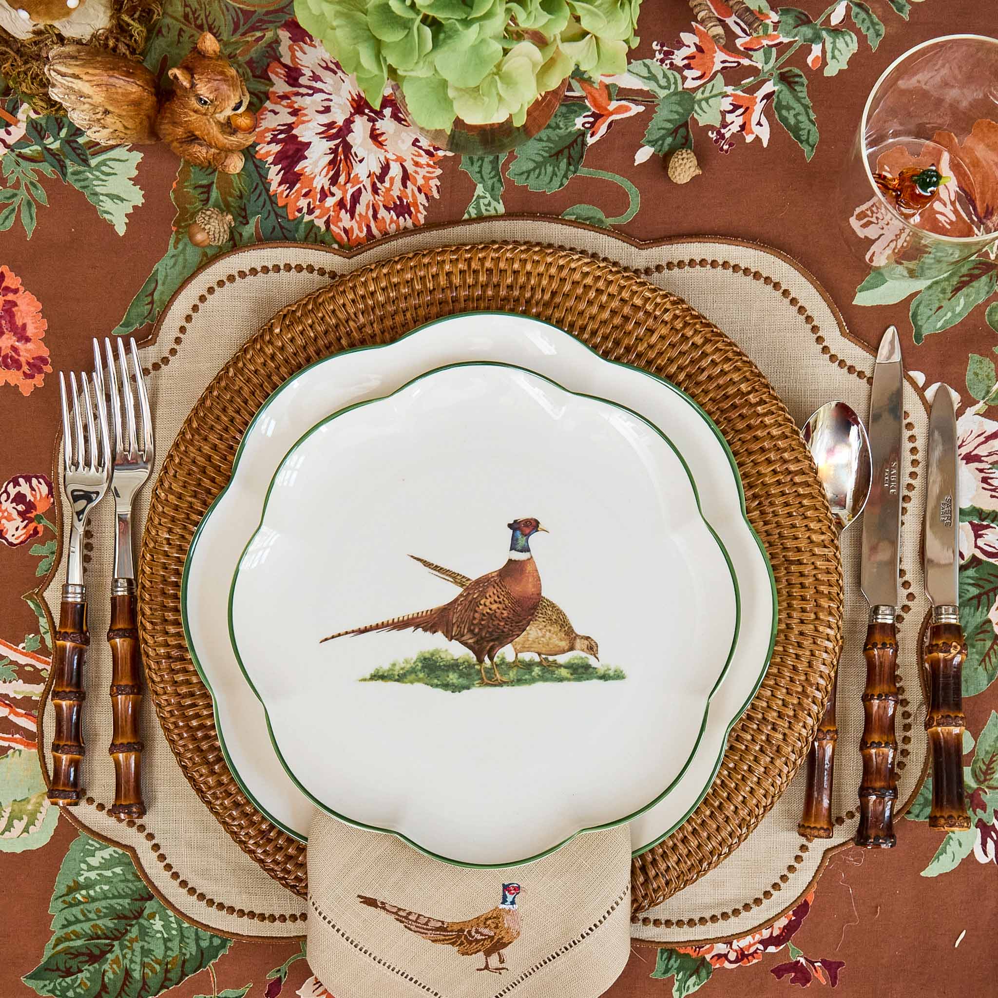 Scalloped Pheasant Starter Plate