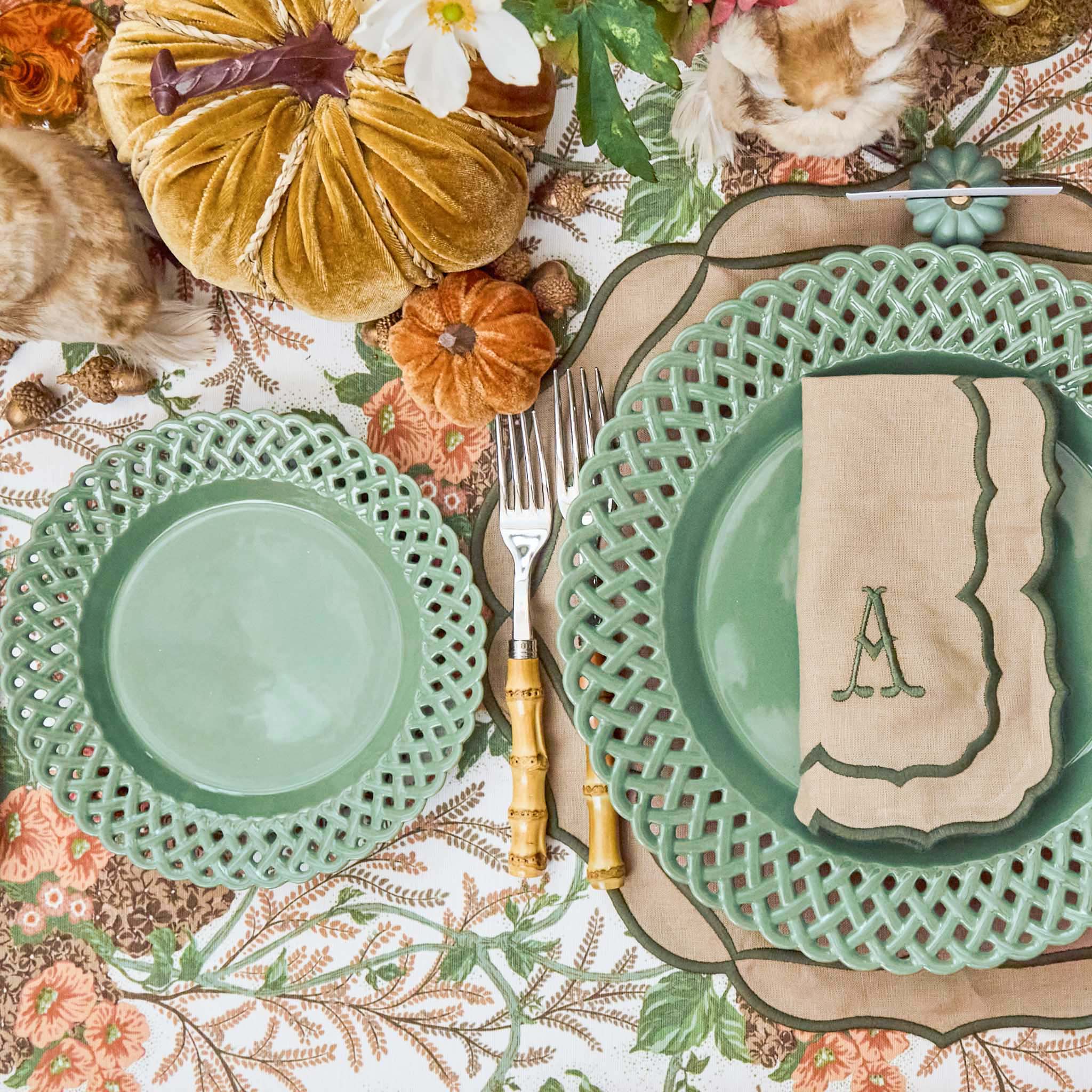 Autumn Lady Isabella's Garden Tablecloth